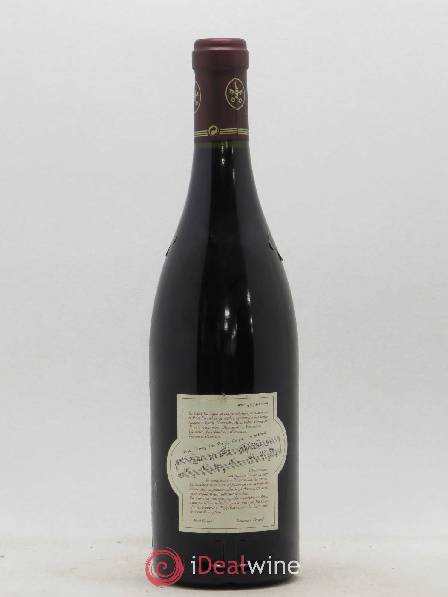 Châteauneuf-du-Pape Domaine du Pégau Cuvée Da Capo Paul et Laurence Féraud 2000 - Lot de 1 bouteille - 1