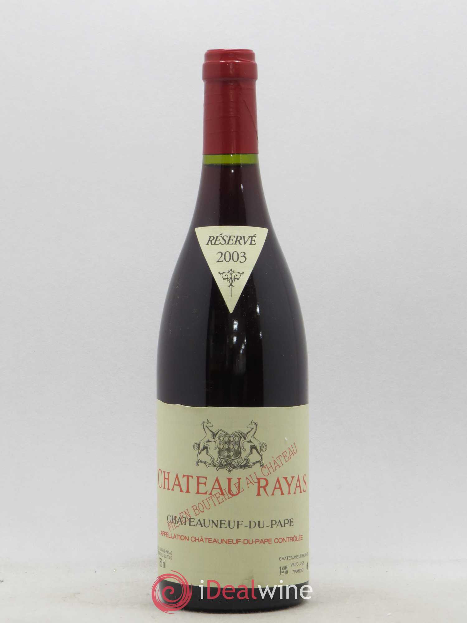 Châteauneuf-du-Pape Château Rayas Emmanuel Reynaud 2003 - Lot de 1 bouteille - 0