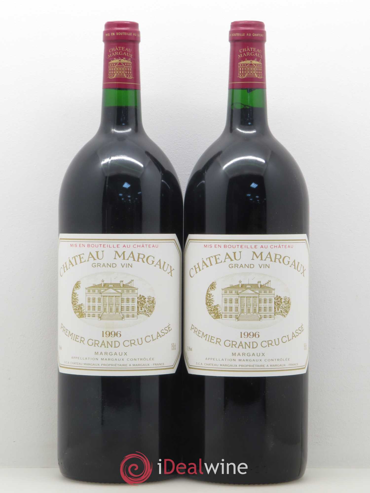Château Margaux 1er Grand Cru Classé 1996 - Lot de 2 magnums - 0