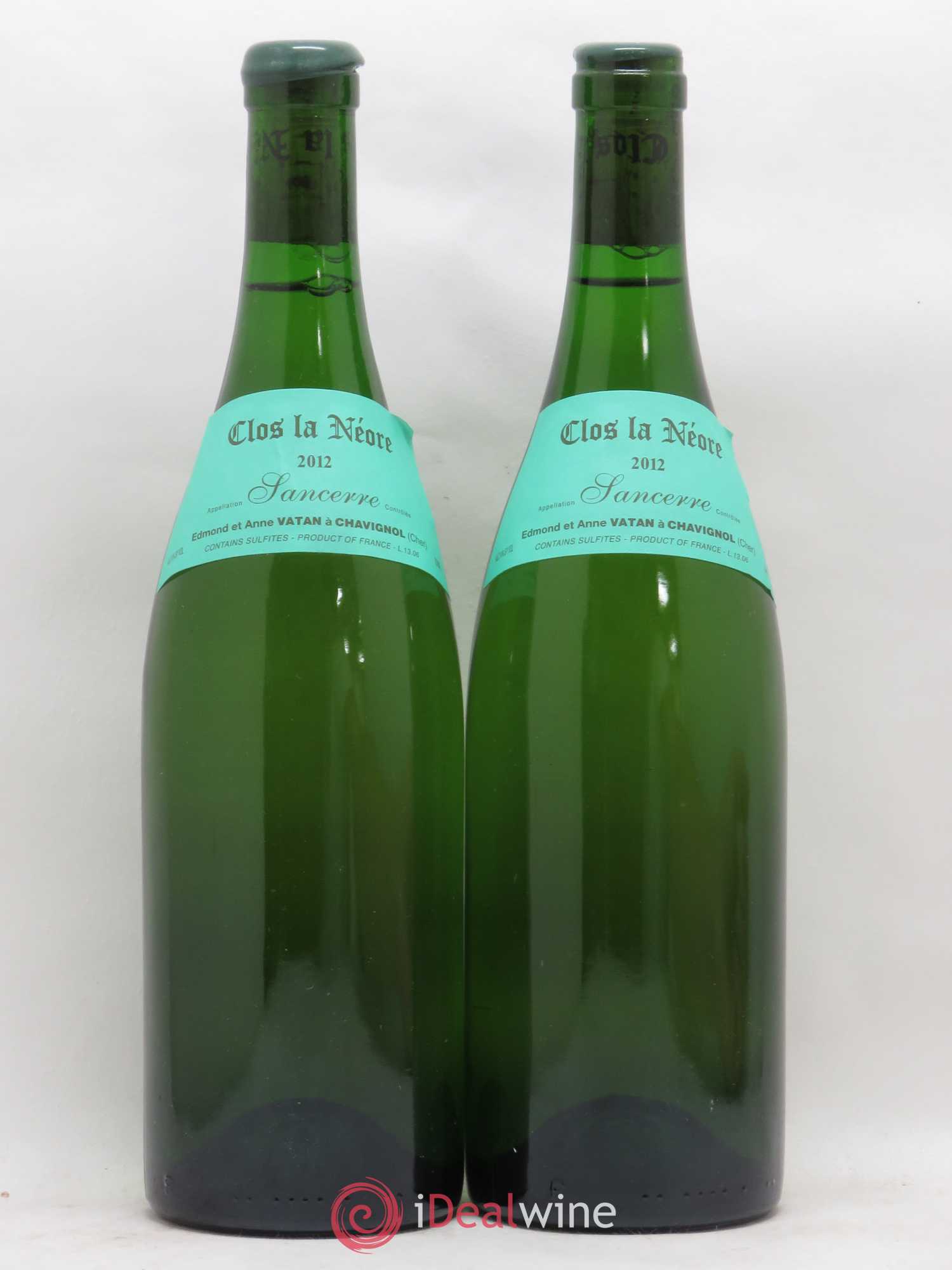 Sancerre Clos la Neore Edmond Vatan 2012 - Lot de 2 bouteilles - 0