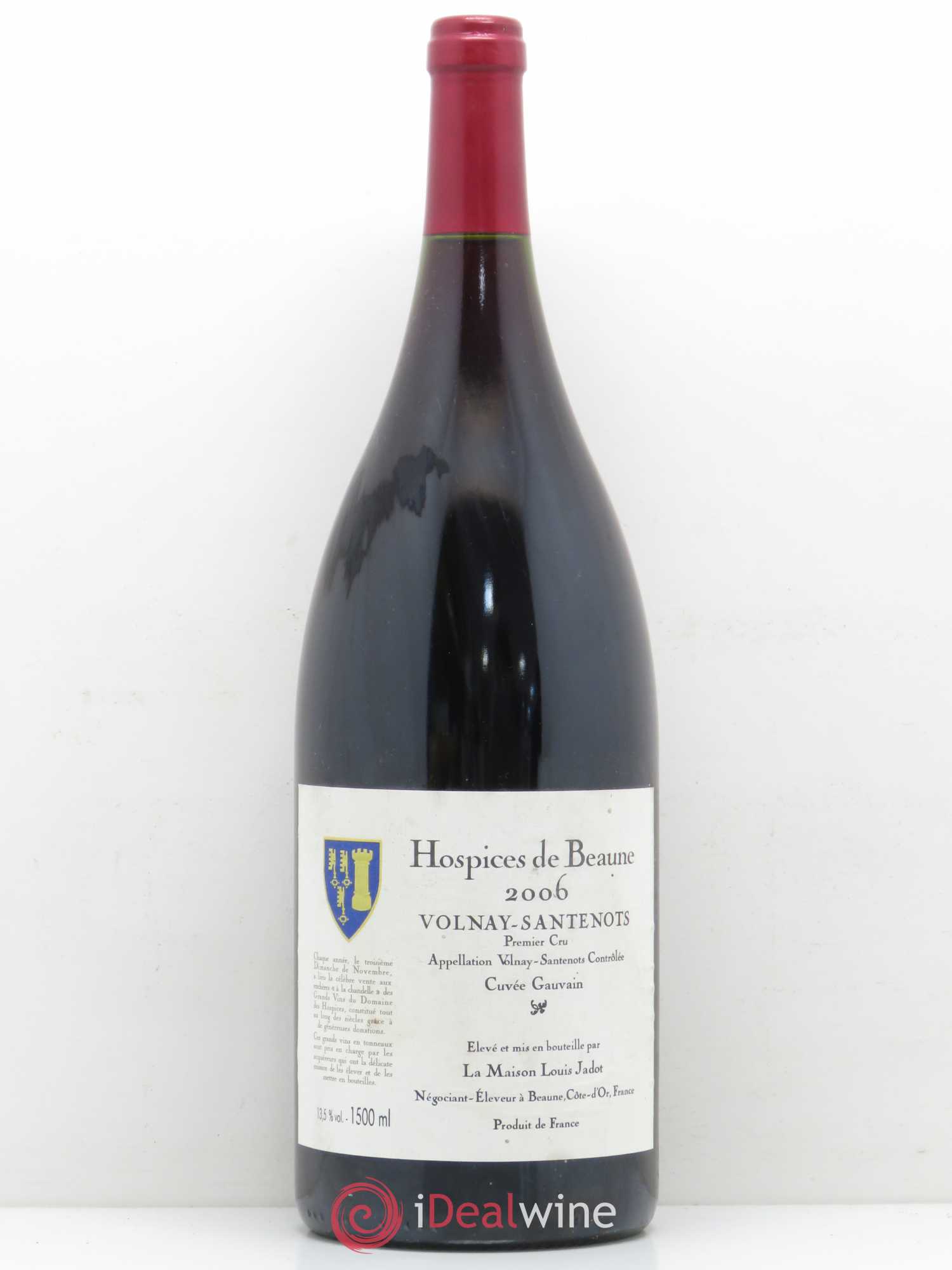 Volnay 1er Cru Santenots Cuvée Gauvain Maison Louis Jadot 2006 - Posten von 1 Magnum - 0
