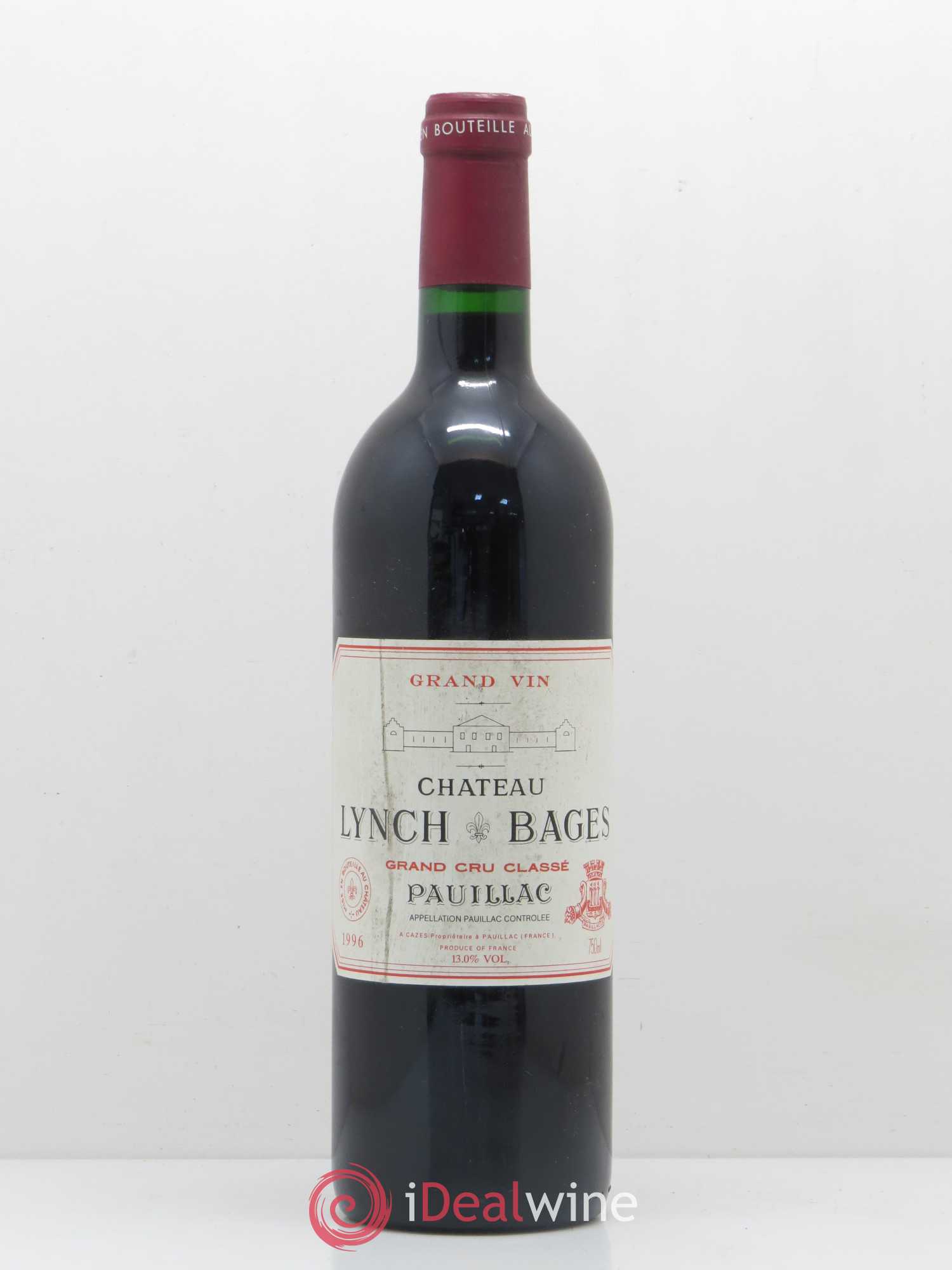 Château Lynch Bages 5ème Grand Cru Classé 1996 - Lot de 1 bouteille - 0