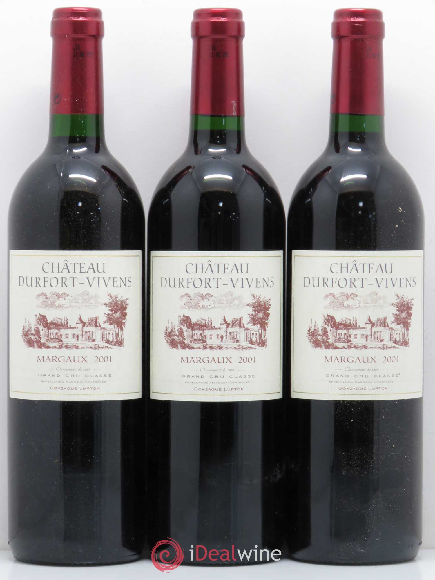 Château Durfort Vivens 2ème Grand Cru Classé (sans prix de réserve) (sans prix de réserve) 2001 - Lot de 6 bouteilles - 1