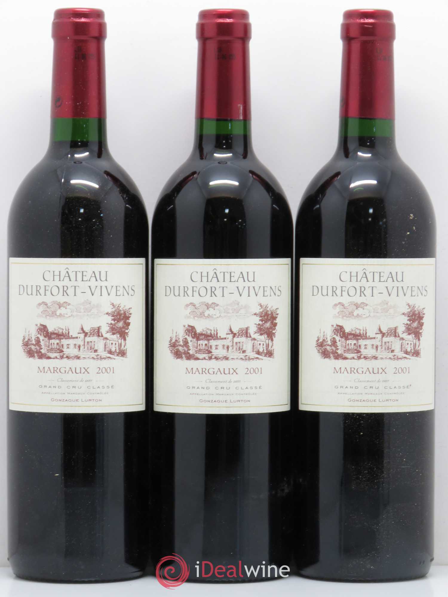 Château Durfort Vivens 2ème Grand Cru Classé (sans prix de réserve) (sans prix de réserve) 2001 - Lot de 6 bouteilles - 2