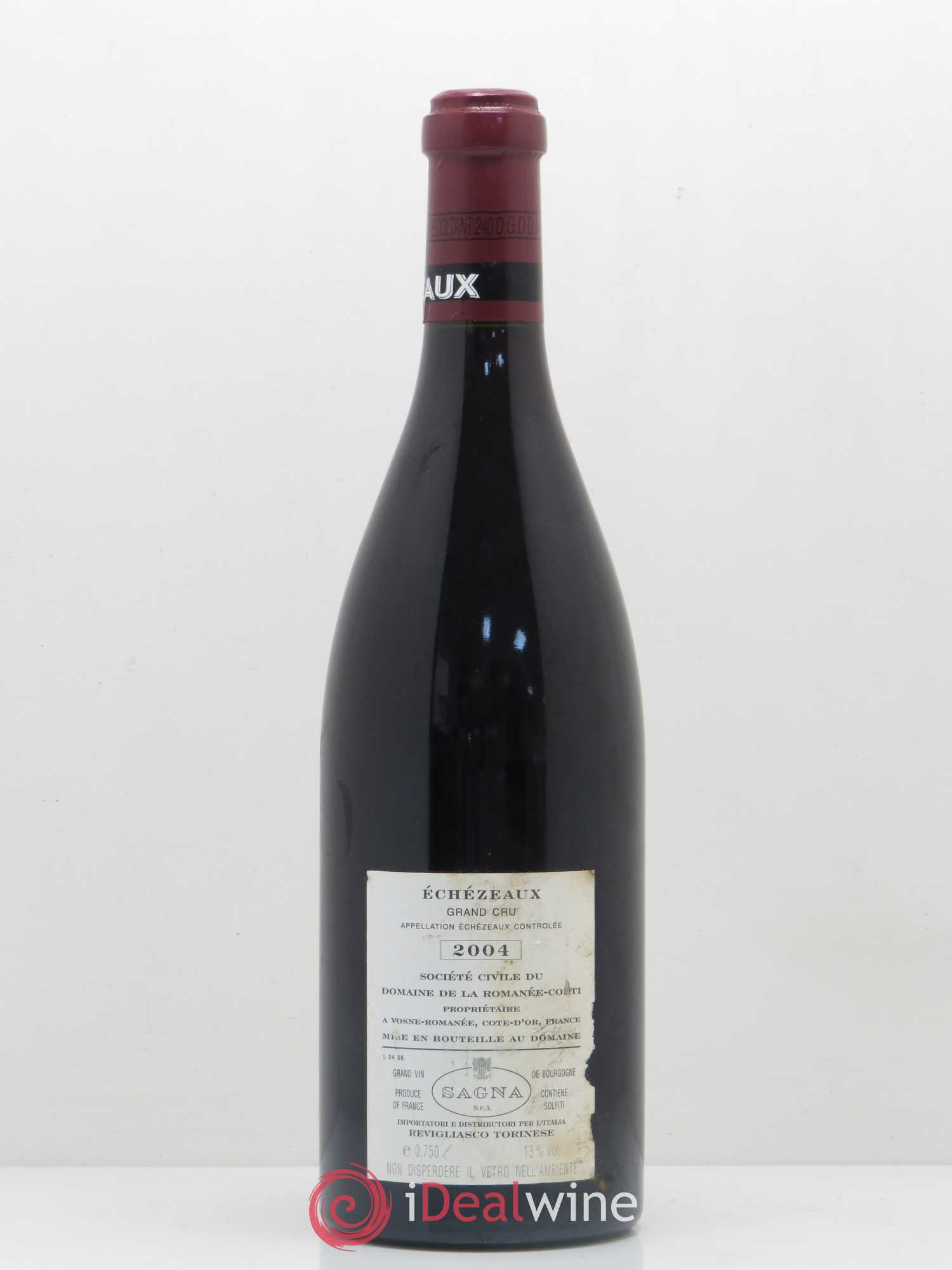 Echezeaux Grand Cru Domaine de la Romanée-Conti 2004 - Lot de 1 bouteille - 1