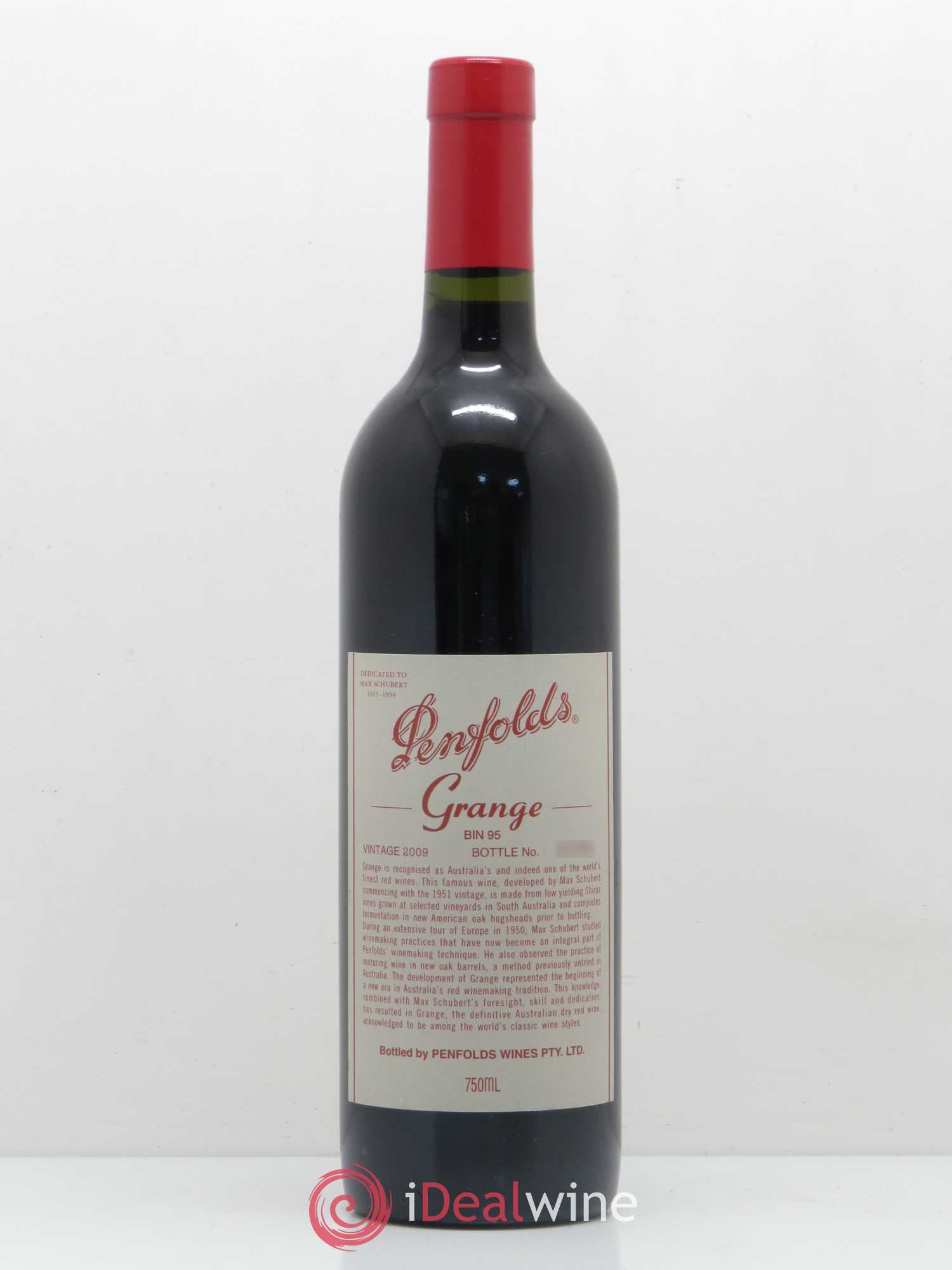 South Australia Penfolds Wines Grange Bin 95 Bin 95 2009 - Lot de 1 bouteille - 0