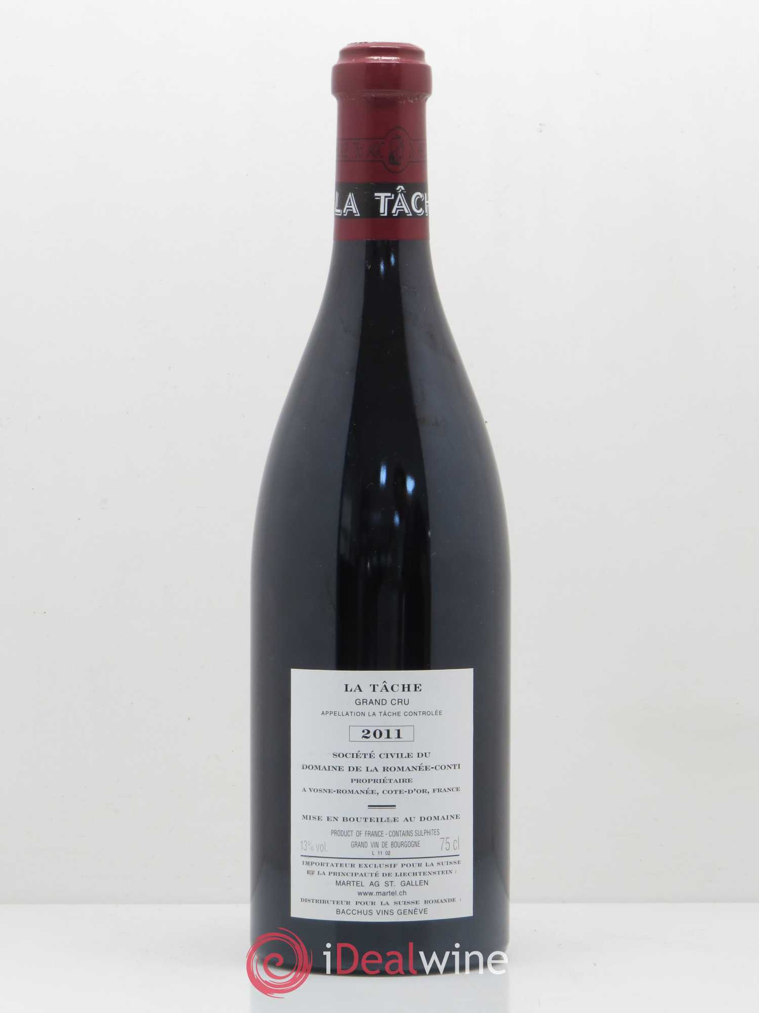 La Tâche Grand Cru Domaine de la Romanée-Conti 2011 - Lot de 1 bouteille - 1