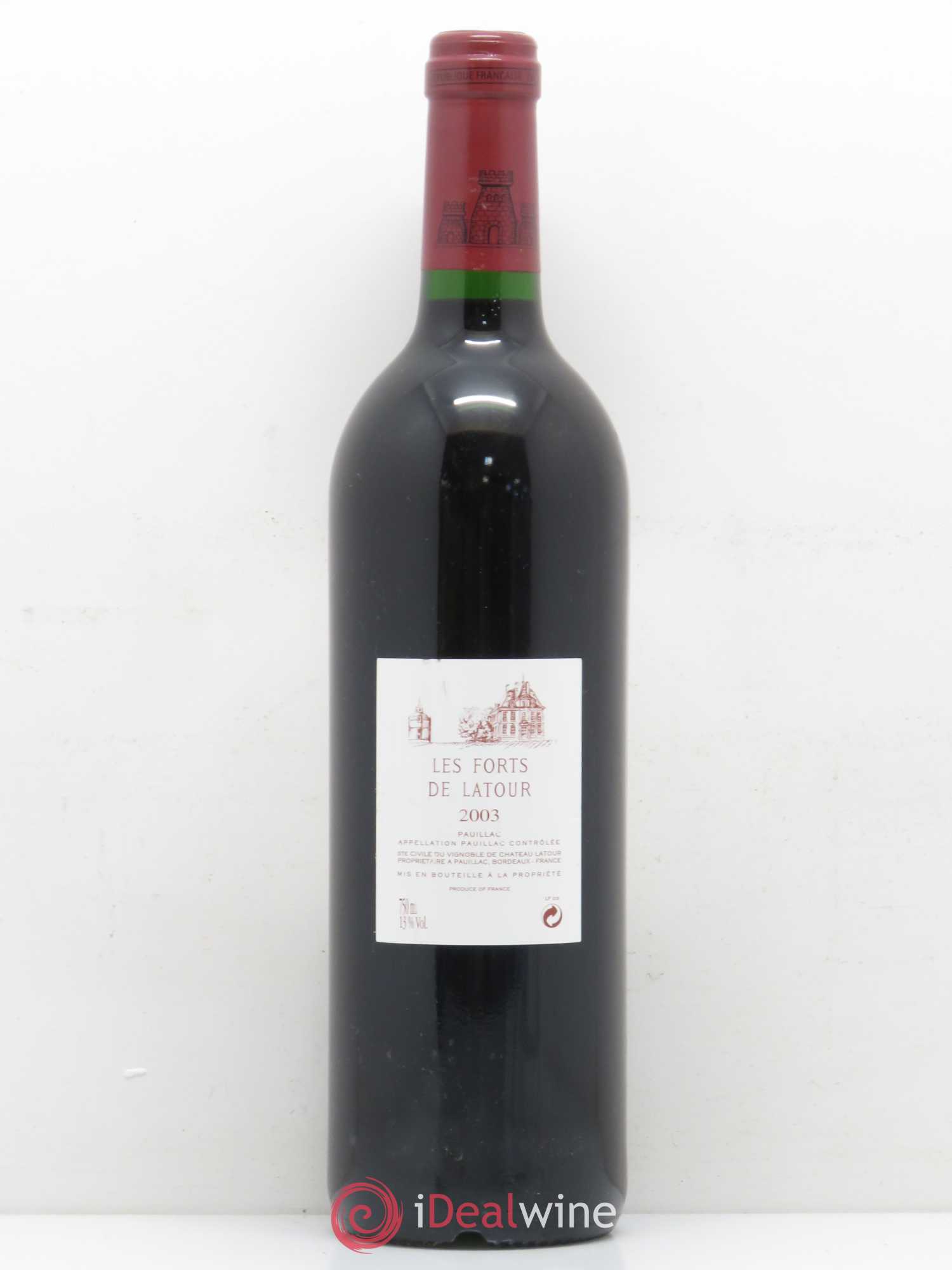 Les Forts de Latour Second Vin 2003 - Lot de 1 bouteille - 1