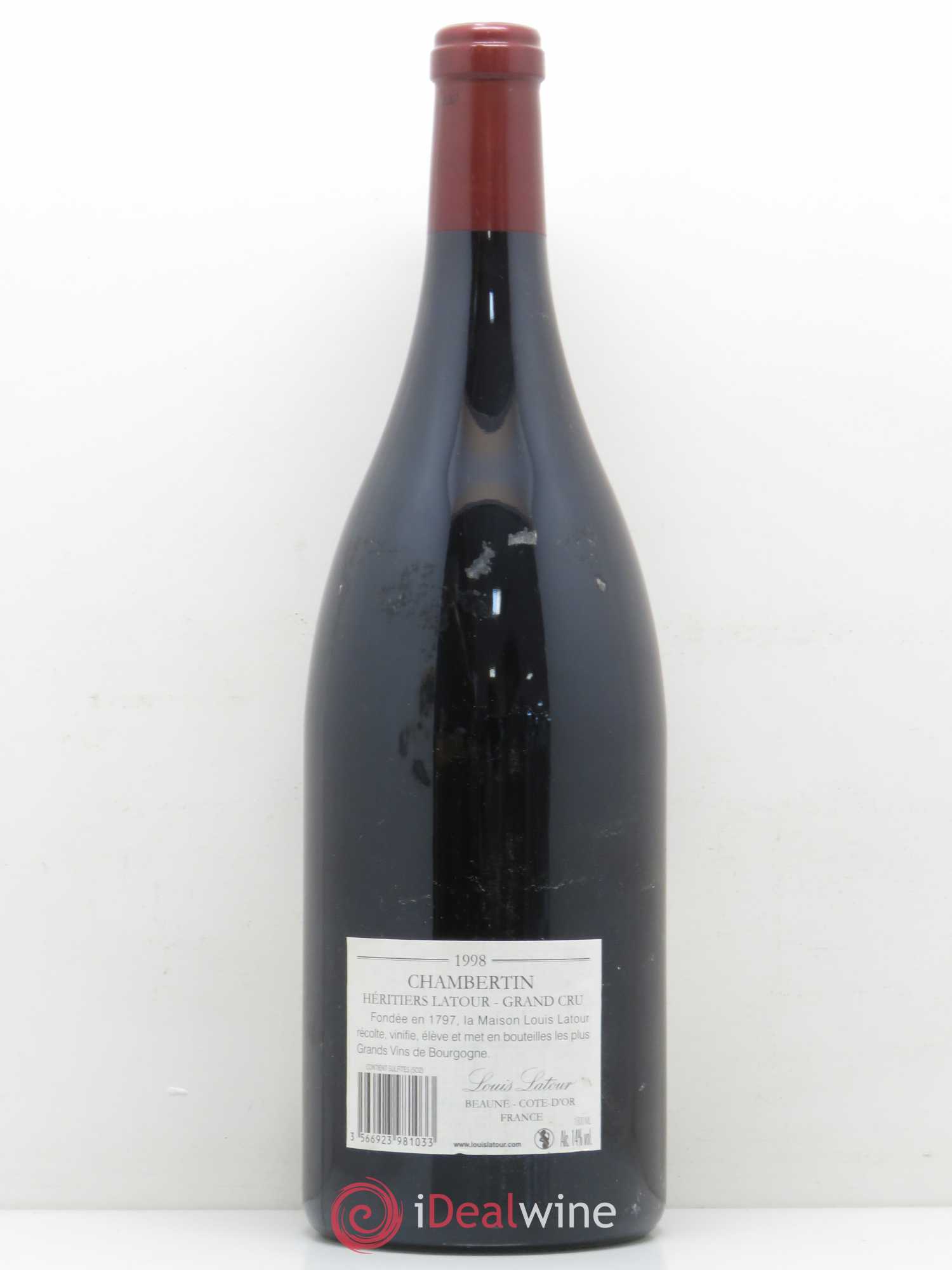 Chambertin Grand Cru Cuvée Héritiers Latour Louis Latour 1998 - Lot de 1 magnum - 1
