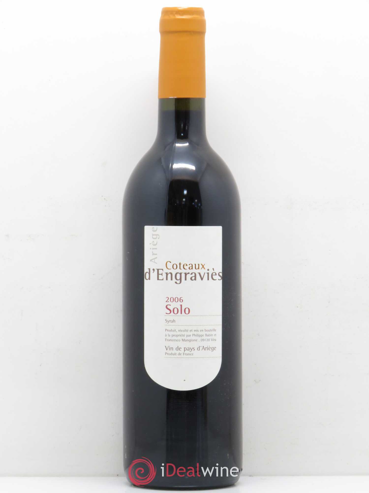 Divers Solo Domaine des Coteaux d'Engraviès 2006 - Posten von 1 Flasche - 0