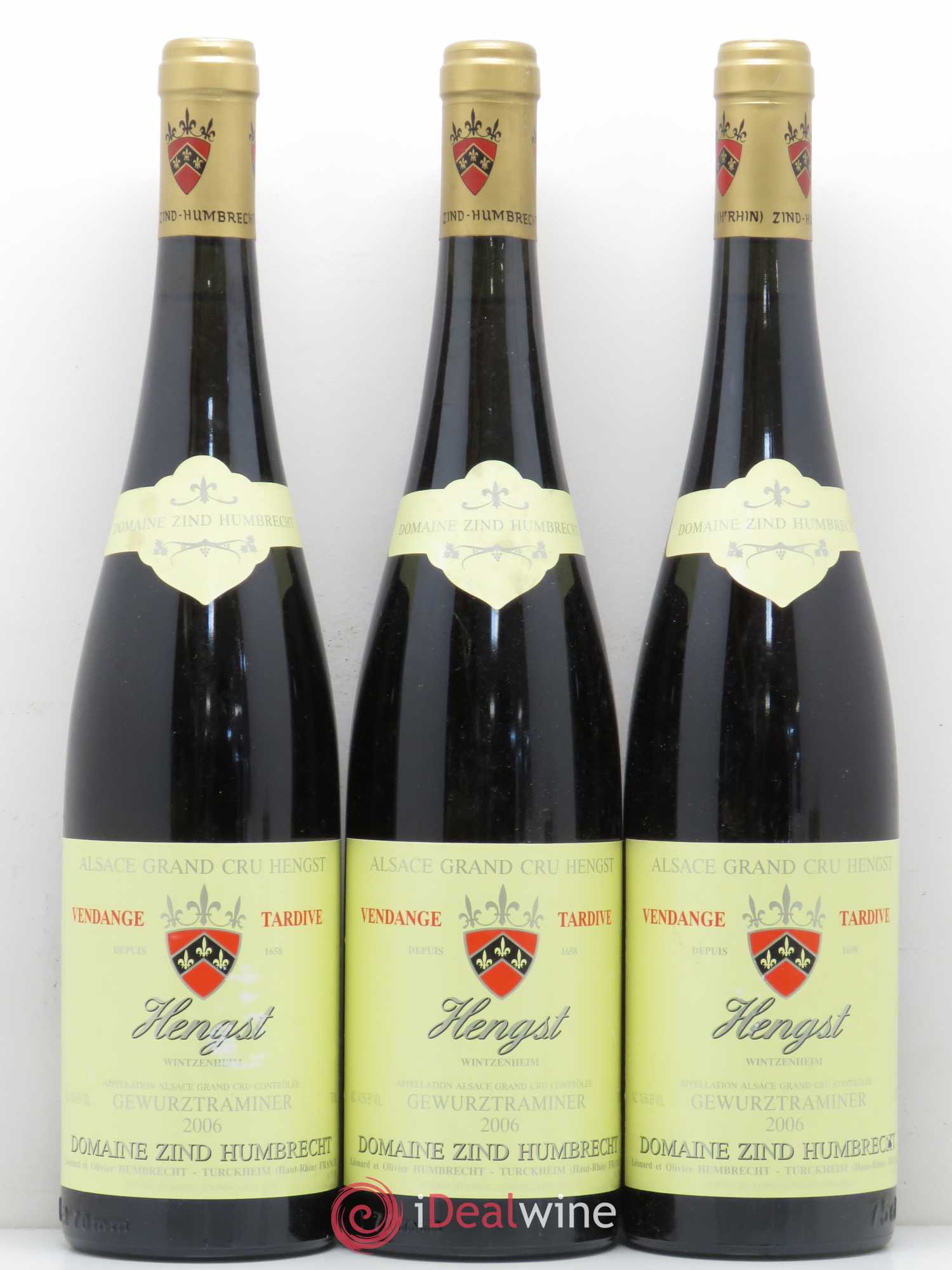 Alsace Gewurztraminer Grand Cru Hengst Zind-Humbrecht (Domaine) 2006 - Lot de 3 bouteilles - 0
