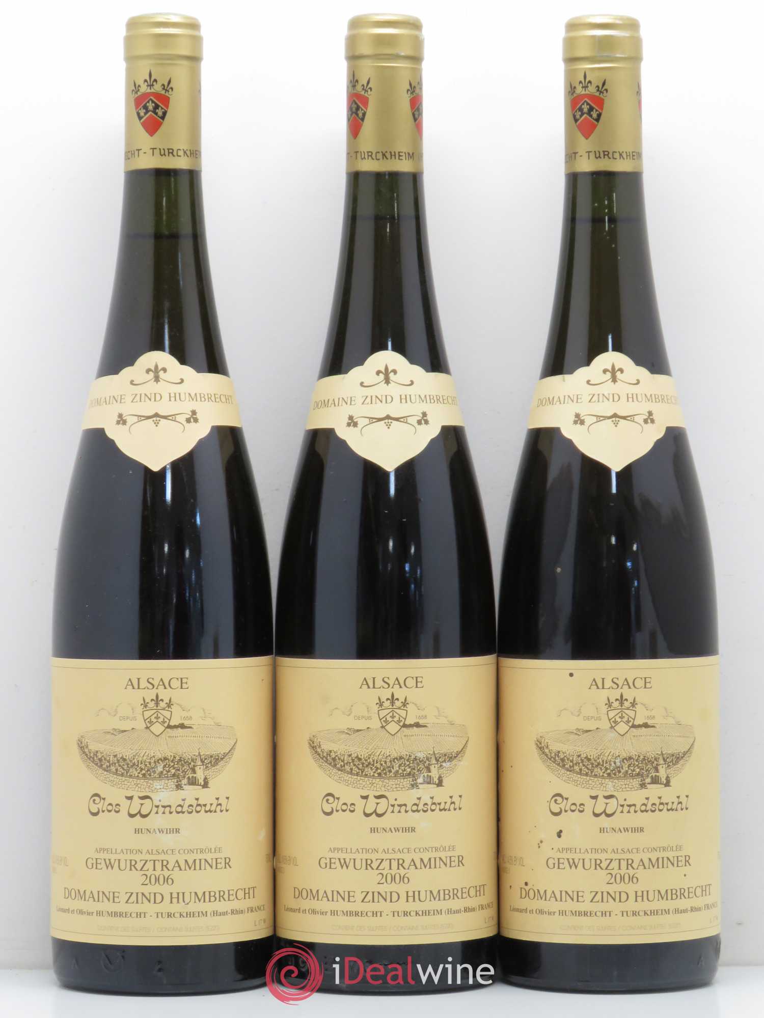 Alsace Gewurztraminer Clos Windsbuhl Zind-Humbrecht (Domaine) 2006 - Lot de 3 bouteilles - 0