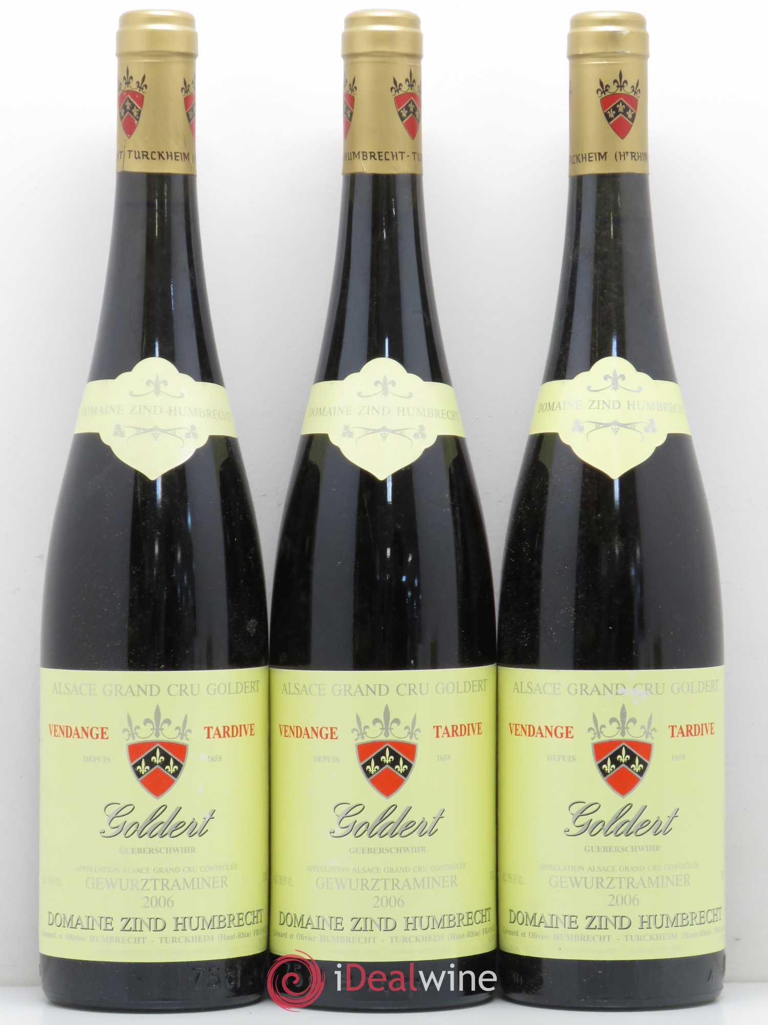 Alsace Gewurztraminer Zind-Humbrecht (Domaine) Goldert Vendanges Tardives 2006 - Posten von 3 Flaschen - 0