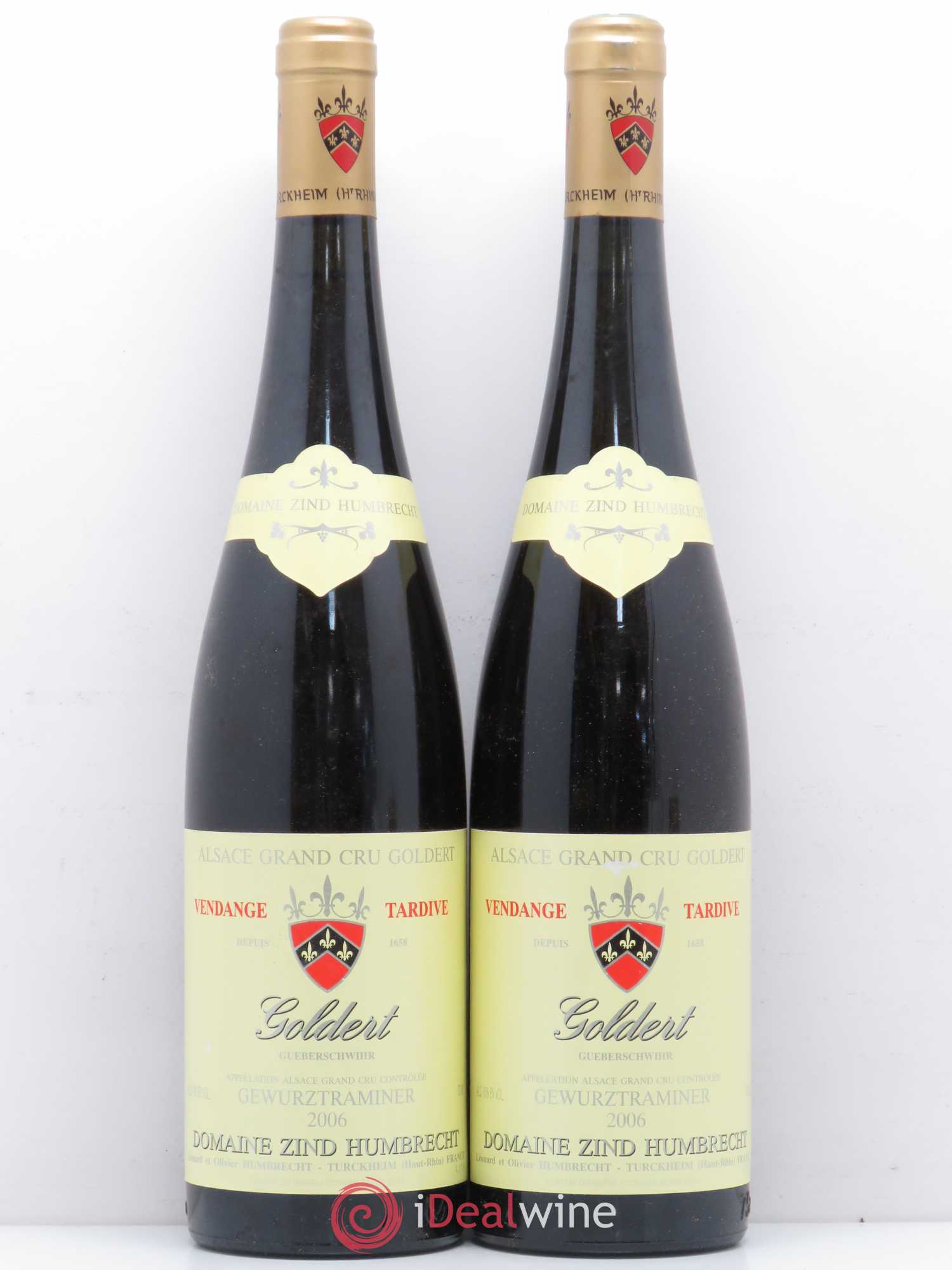 Alsace Gewurztraminer Zind-Humbrecht (Domaine) Goldert Vendanges Tardives 2006 - Lotto di 2 bottiglie - 0