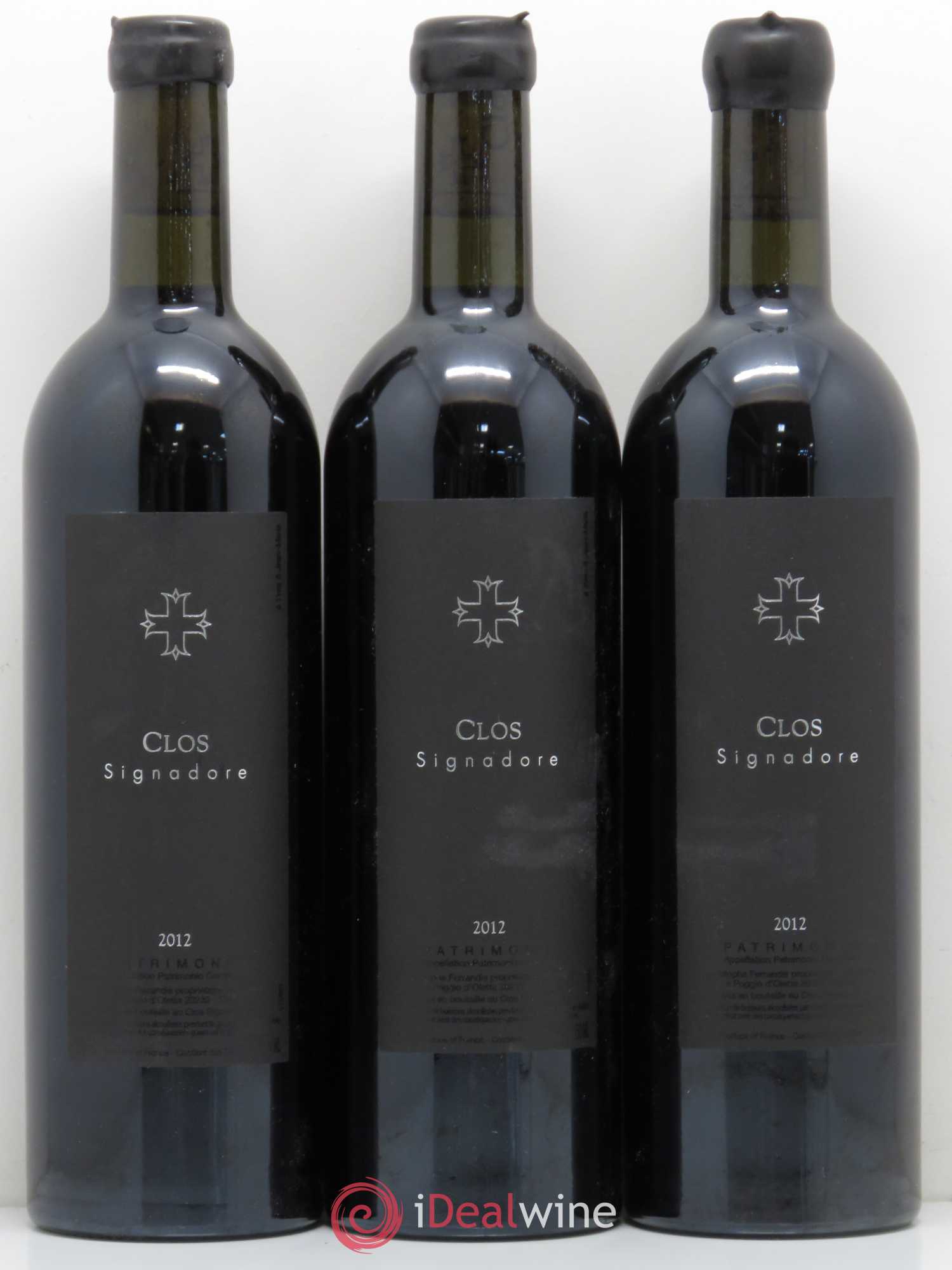 Patrimonio Clos Signadore A Mandria Christophe Ferrandis 2012 - Lot de 3 bouteilles - 0