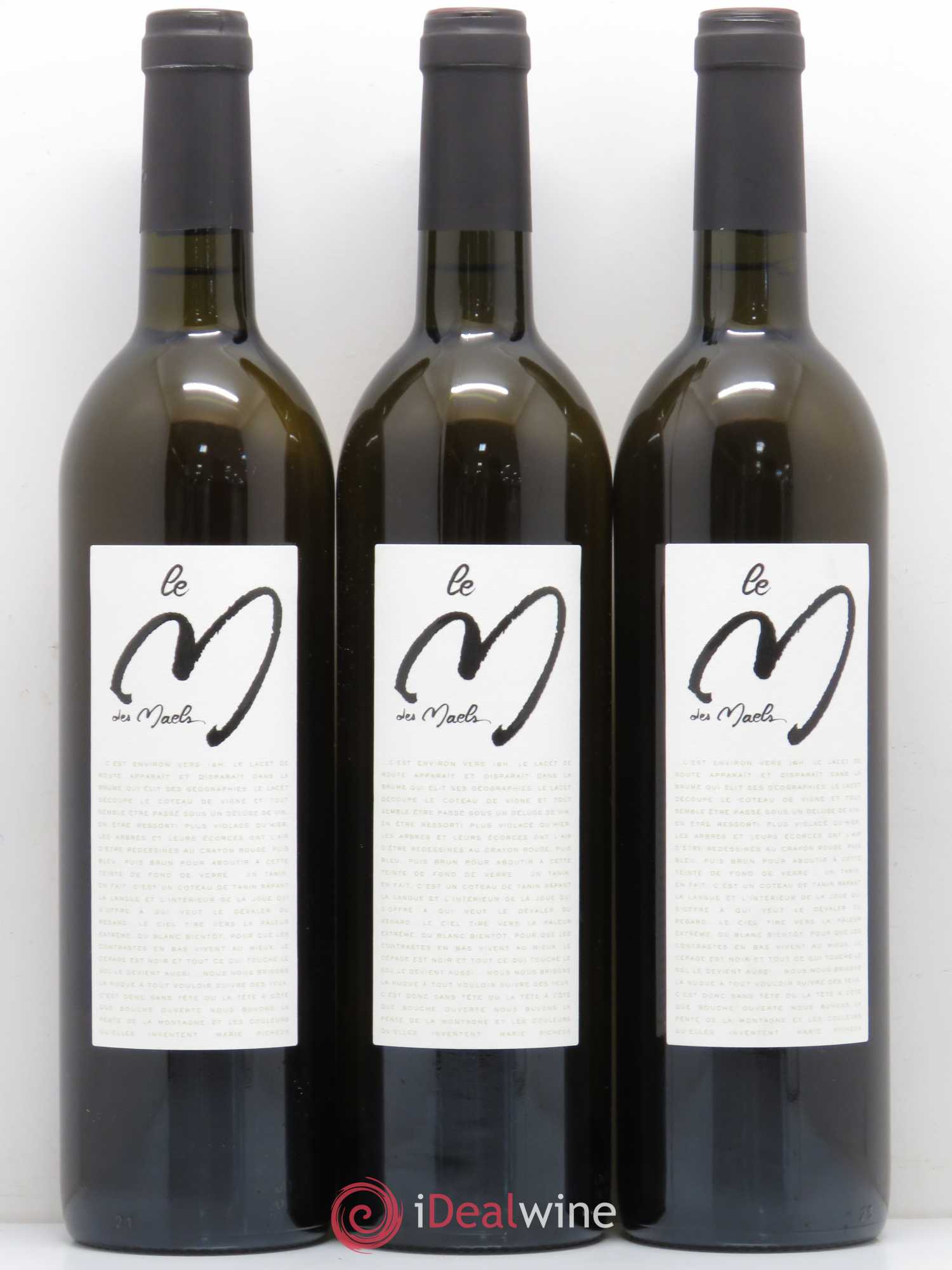 Divers Pays d'Oc Le M des Maels Domaine des Maels 2015 - Posten von 3 Flaschen - 0
