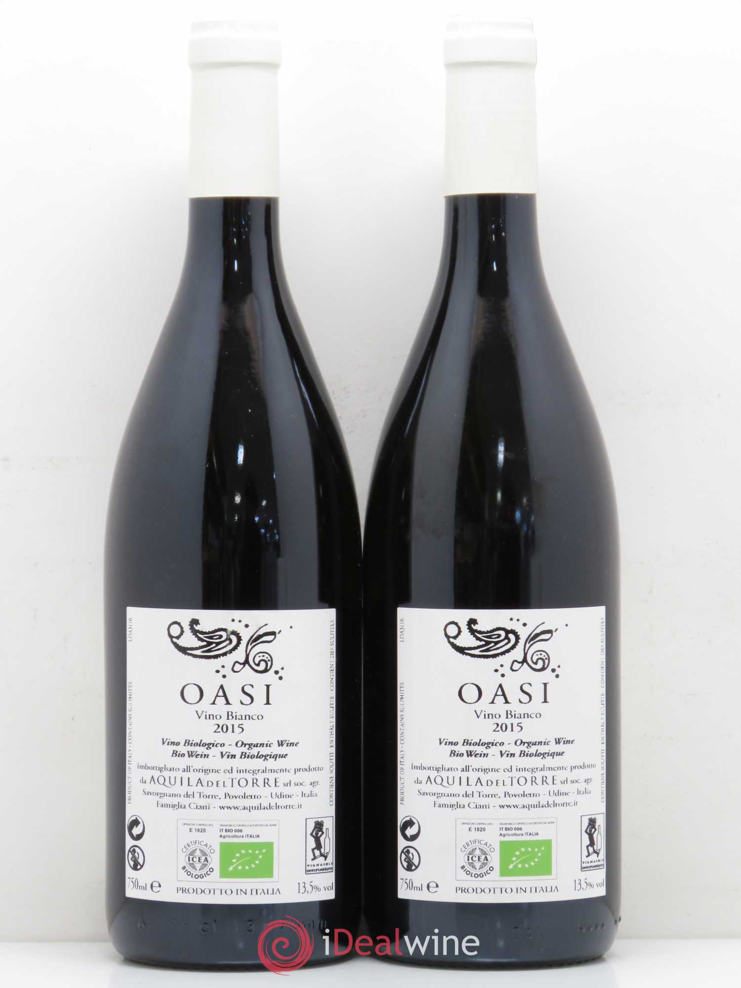 Italie Colli Orientali del Friuli Oasi Aquila del Torre 2015 - Lotto di 4 bottiglie - 2