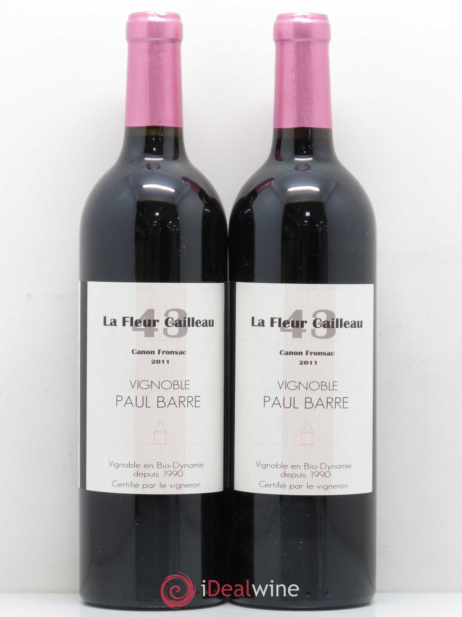 Canon-Fronsac La Fleur Cailleau 43 Domaine Paul Barre 2011 - Posten von 2 Flaschen - 0