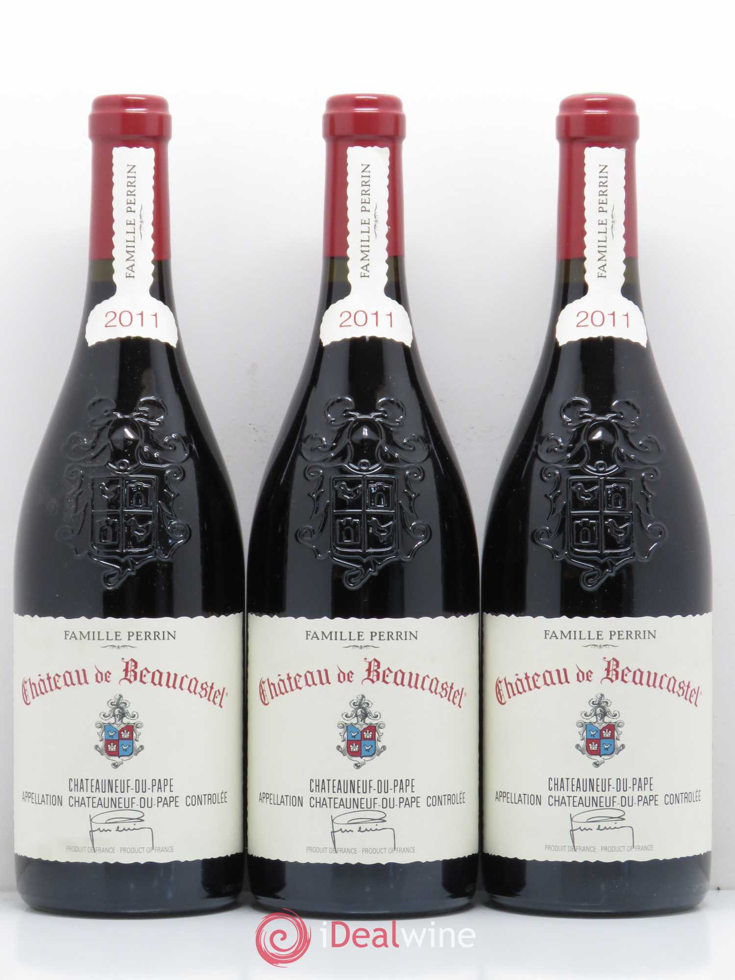 Châteauneuf-du-Pape Château de Beaucastel Famille Perrin 2011 - Lot de 3 bouteilles - 0