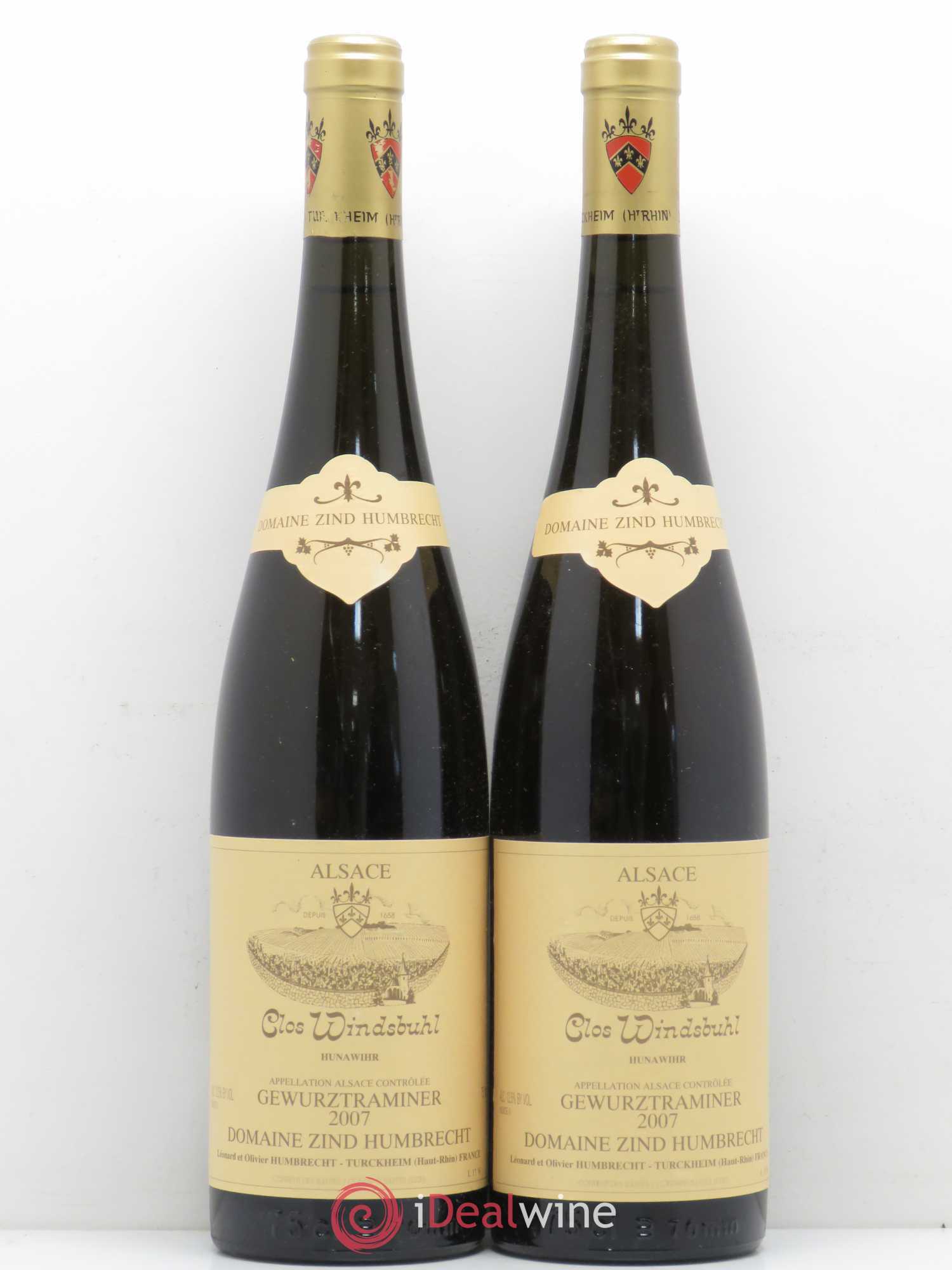Alsace Gewurztraminer Clos Windsbuhl Zind-Humbrecht (Domaine) 2007 - Lot de 2 bouteilles - 0