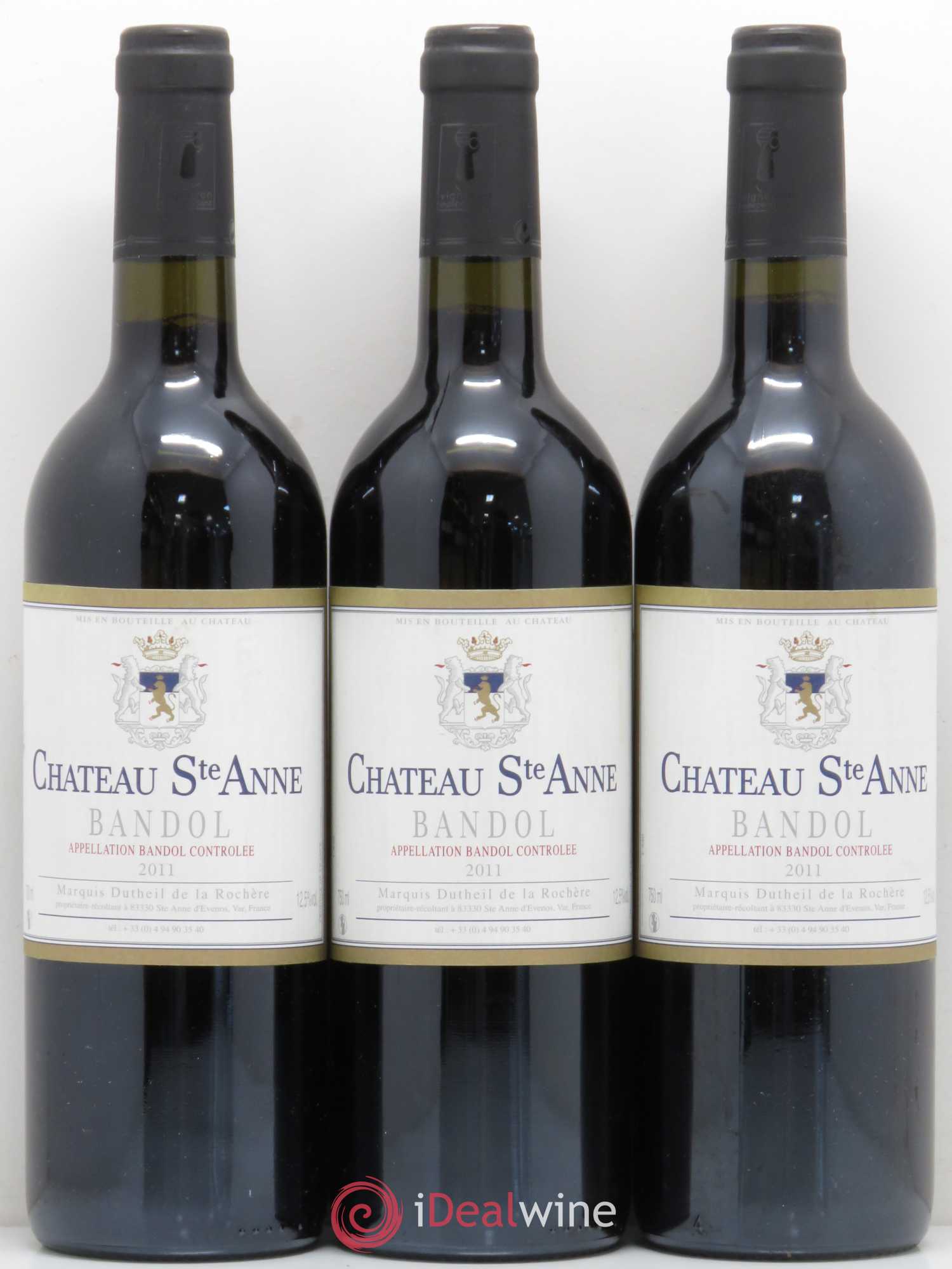 Bandol Château Sainte Anne 2011 - Lot de 3 bouteilles - 0