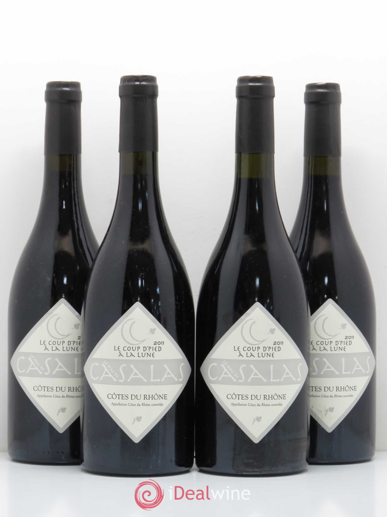 Côtes-du-Rhône Le Coup d'Pied a la lune Mas de Casalas 2011 - Posten von 4 Flaschen - 0