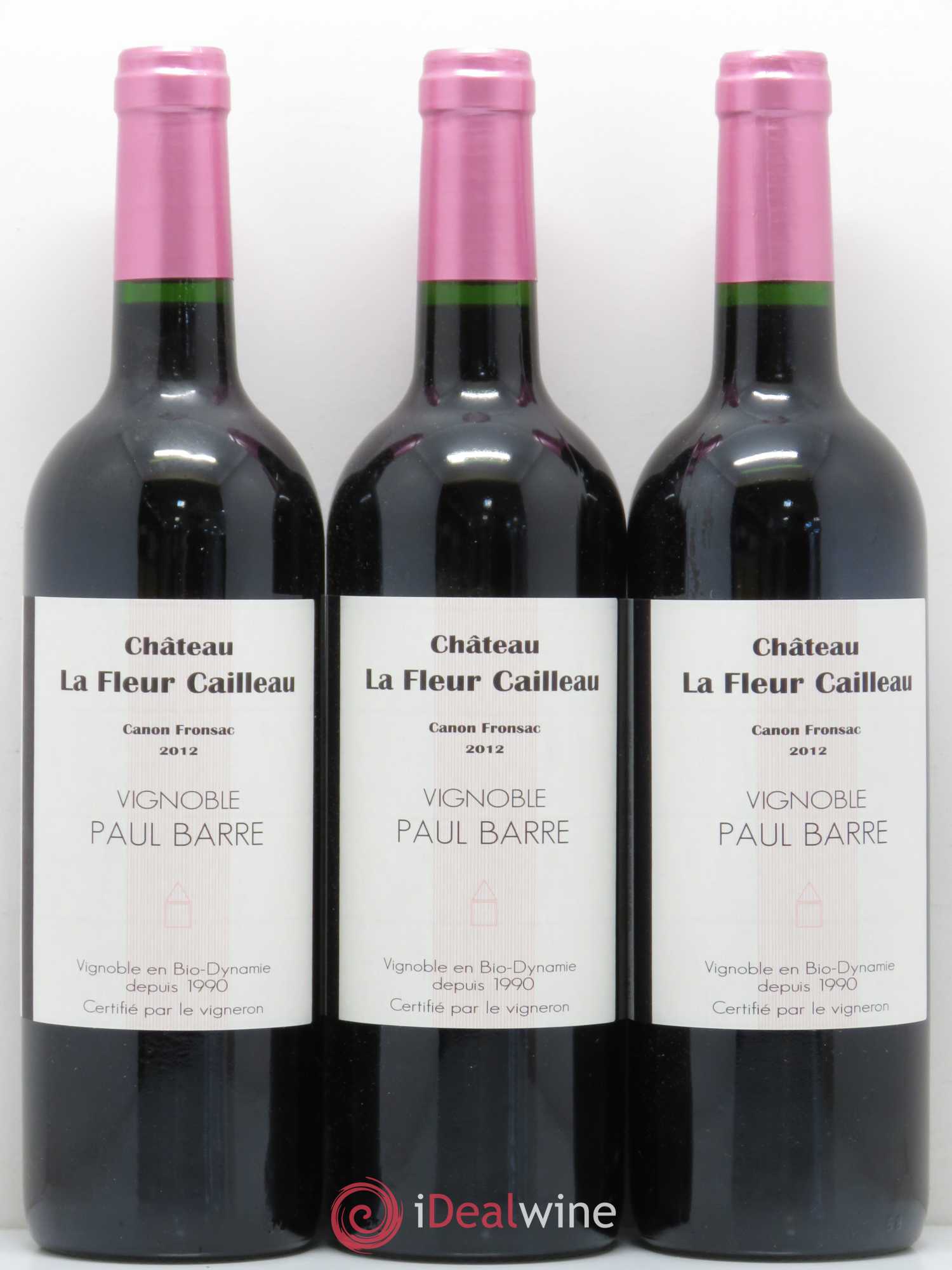 Canon-Fronsac La Fleur Cailleau Domaine Paul Barre 2012 - Posten von 3 Flaschen - 0
