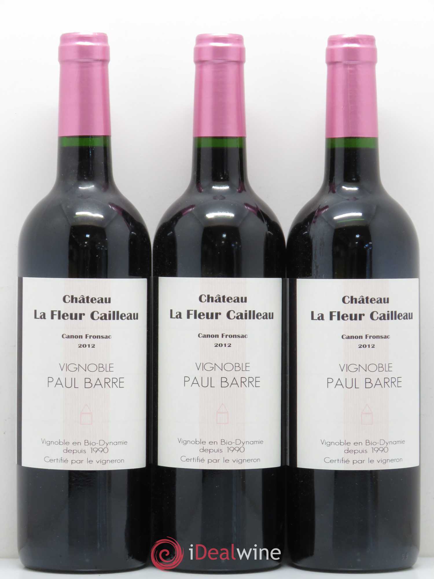 Canon-Fronsac La Fleur Cailleau Domaine Paul Barre 2012 - Posten von 3 Flaschen - 0
