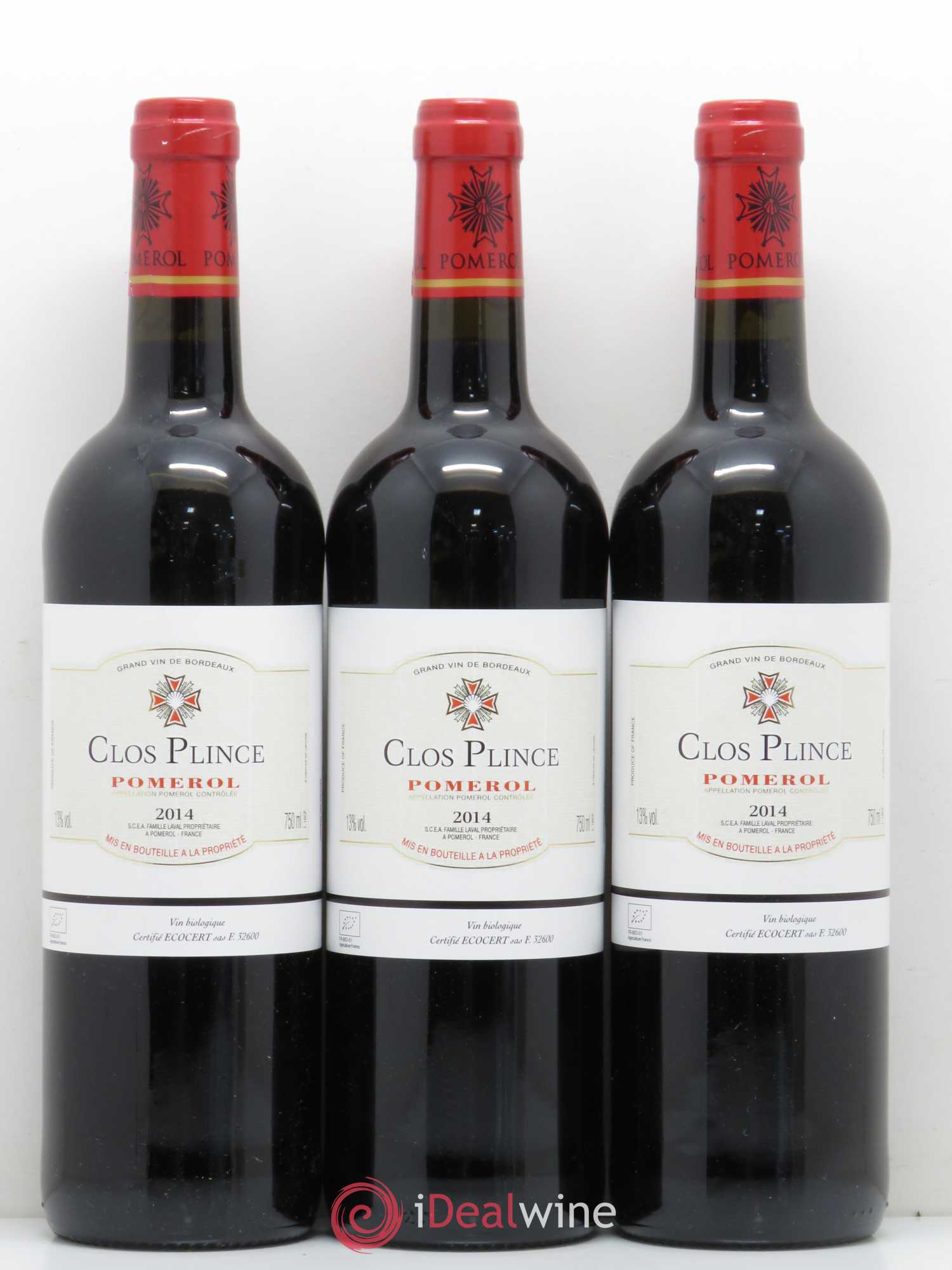 Pomerol Clos Plince 2014 - Lot de 3 bouteilles - 0