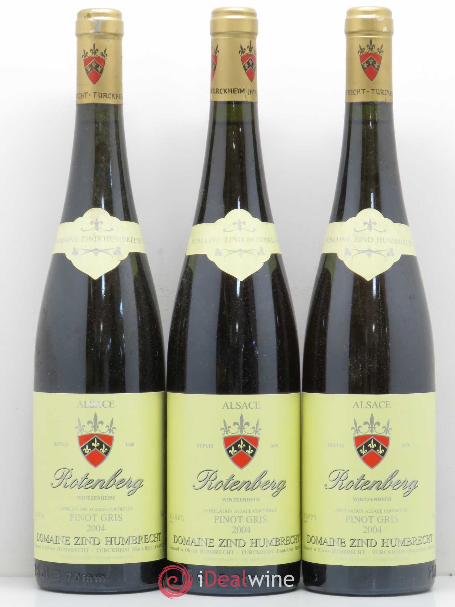 Pinot Gris Rotenberg Domaine Zind-Humbrecht 2004 - Posten von 3 Flaschen - 0