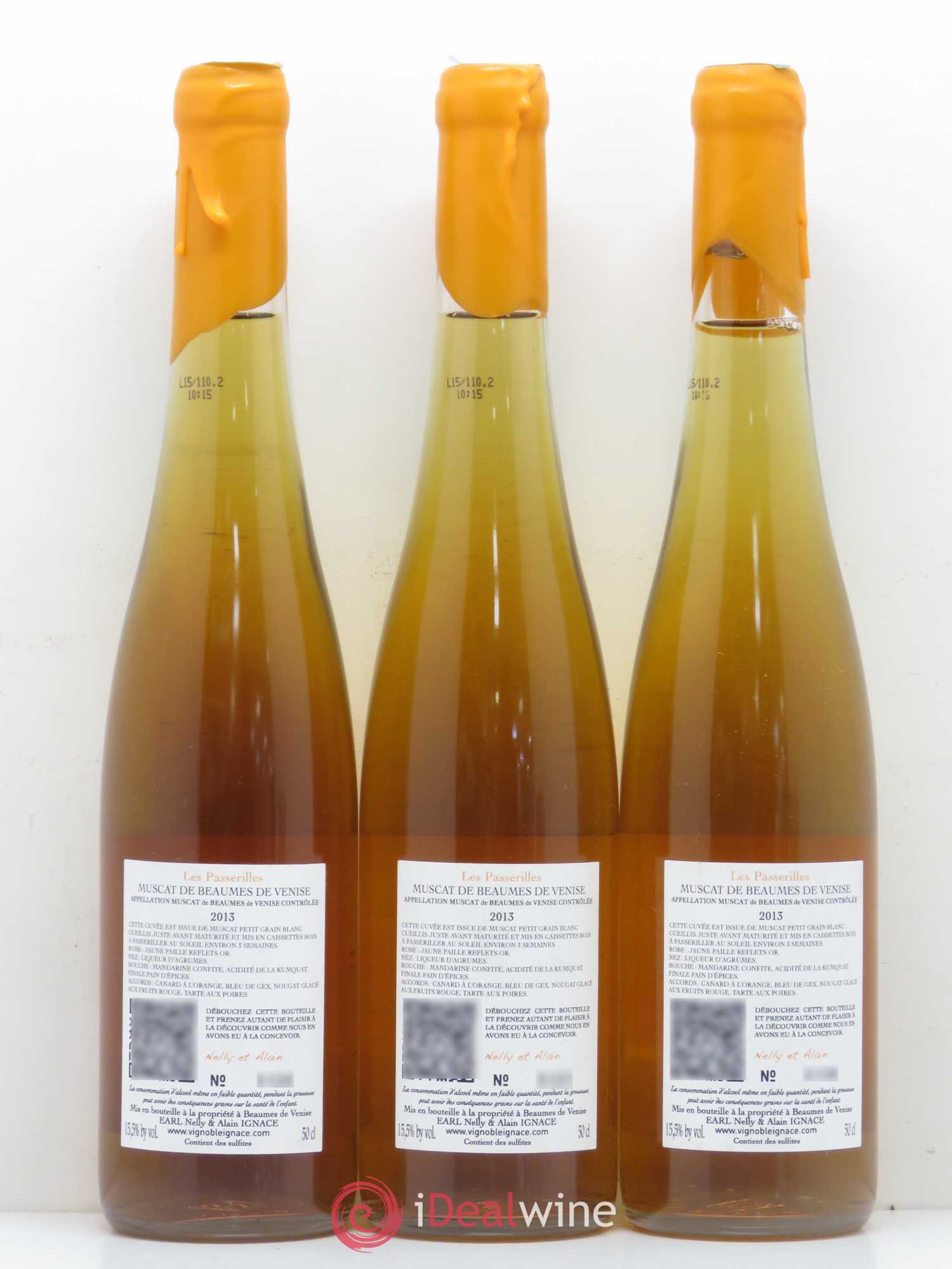 Divers Muscat de Beaumes de Venise Passerillé Vignoble Alain Ignace 2013 - Lot de 5 bouteilles - 2