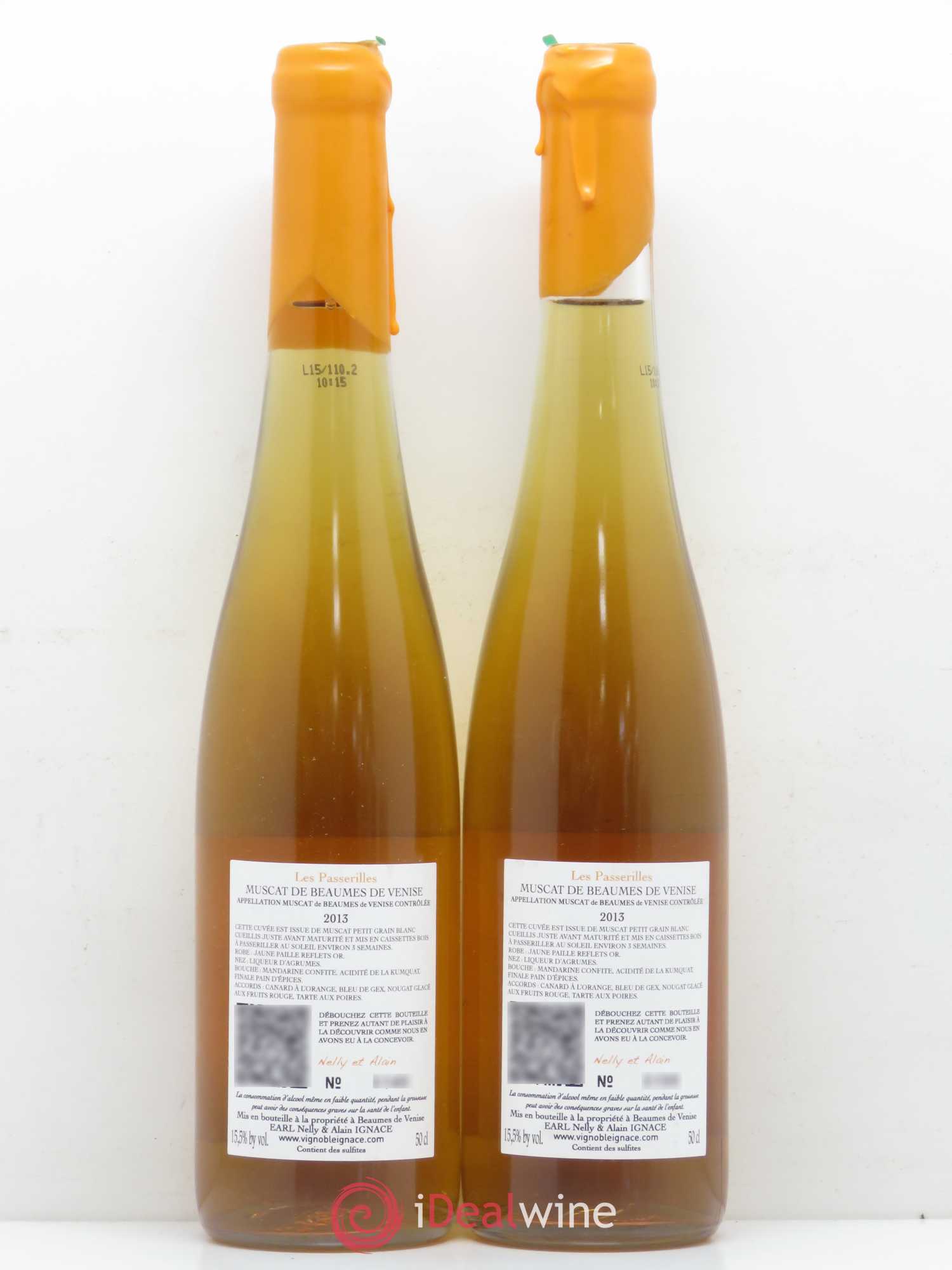 Divers Muscat de Beaumes de Venise Passerillé Vignoble Alain Ignace 2013 - Lot de 5 bouteilles - 4