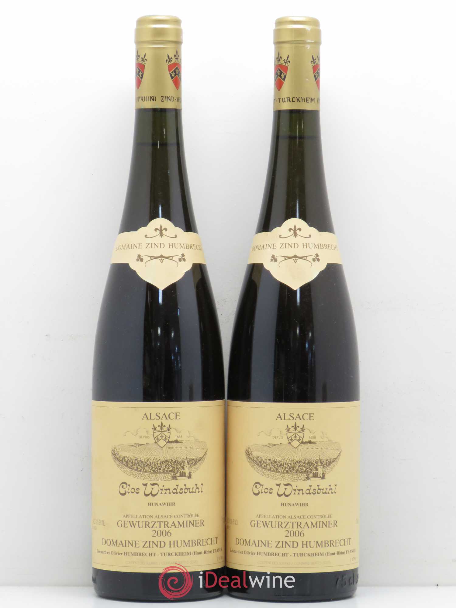 Alsace Gewurztraminer Clos Windsbuhl Zind-Humbrecht (Domaine) 2006 - Lot de 2 bouteilles - 0