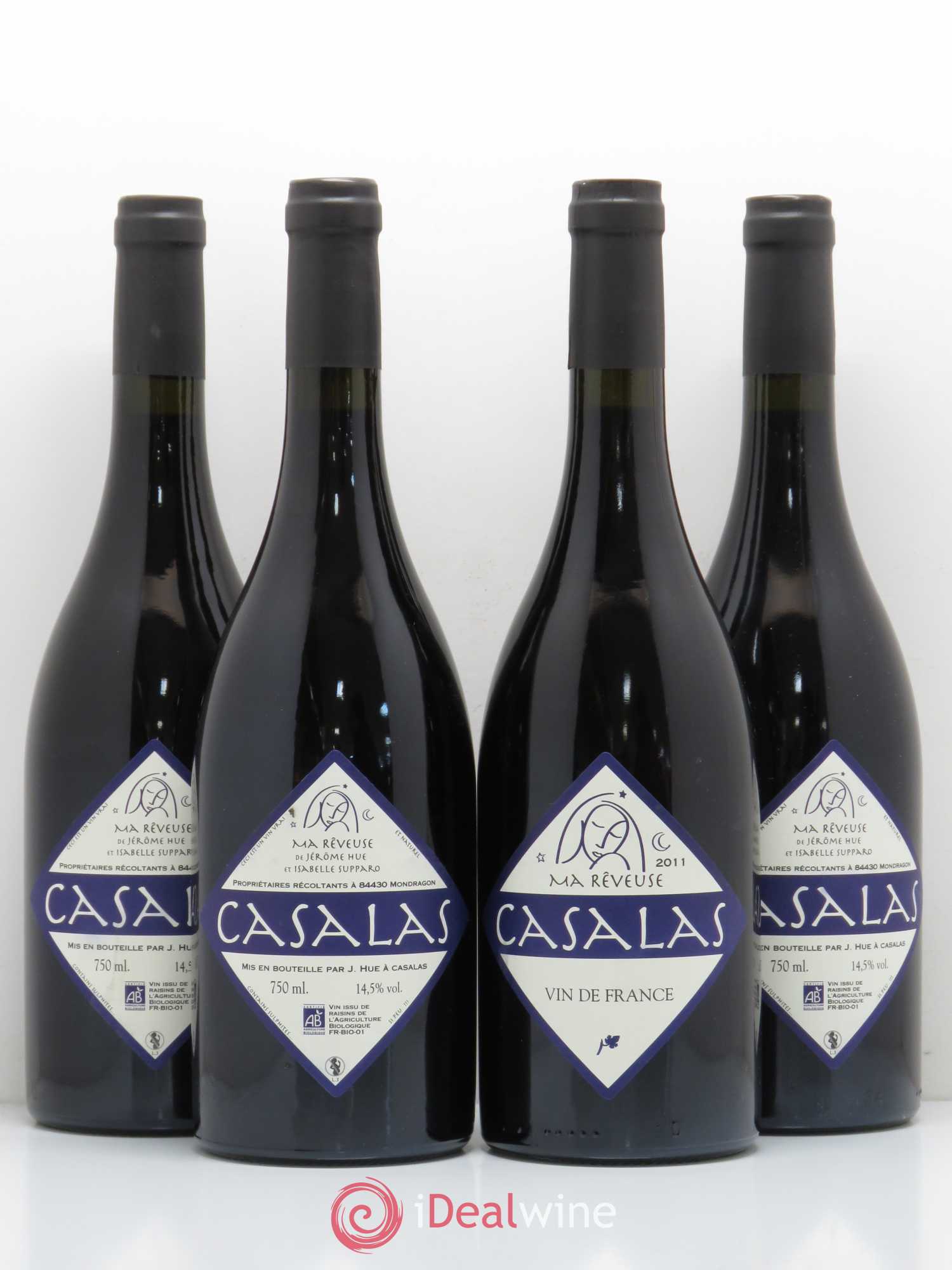 Divers Vin de France Ma Rêveuse Mas de Casalas 2011 - Posten von 4 Flaschen - 1