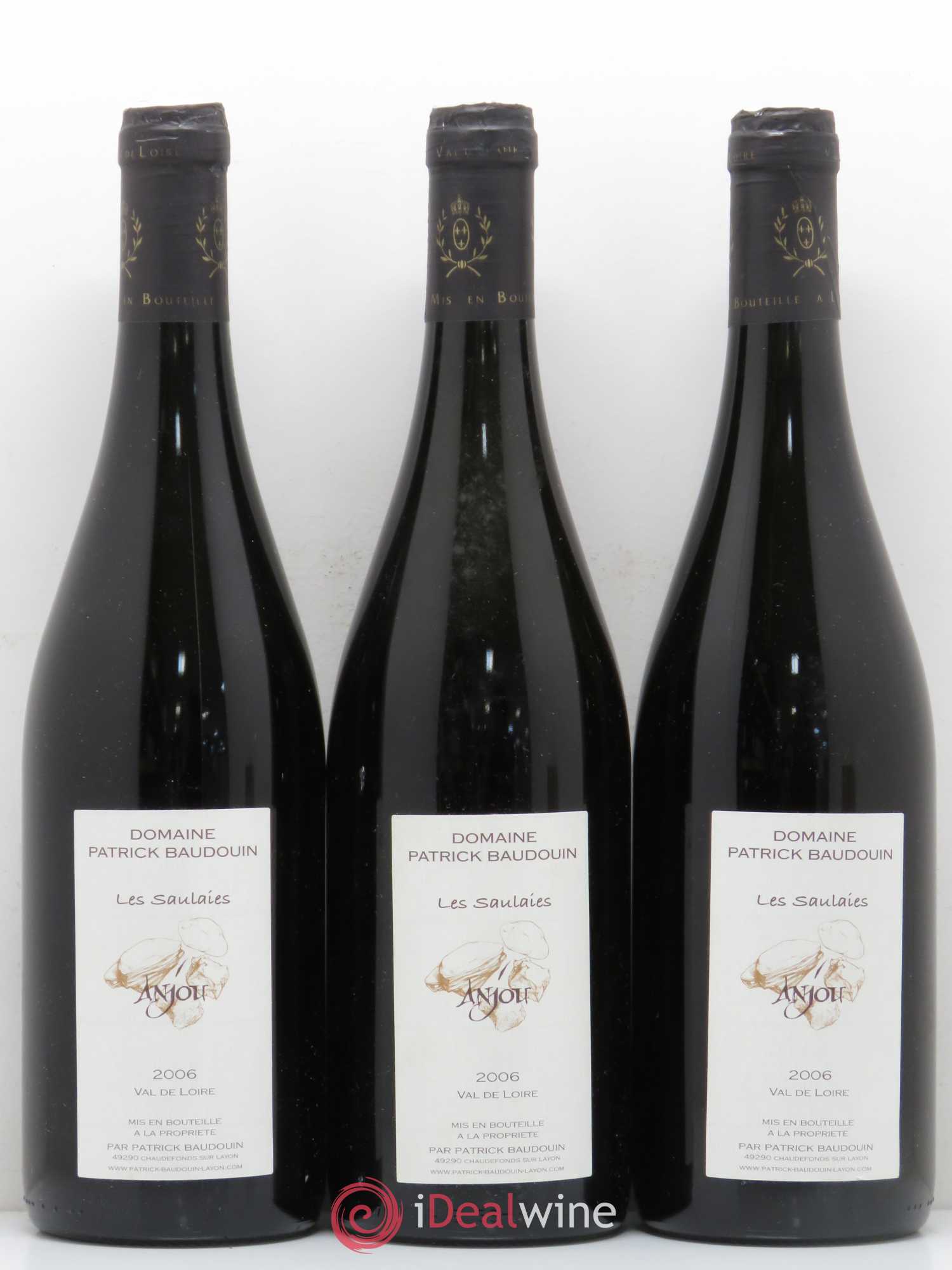 Anjou Les Saulaies Domaine Patrick Baudouin 2006 - Posten von 3 Flaschen - 0
