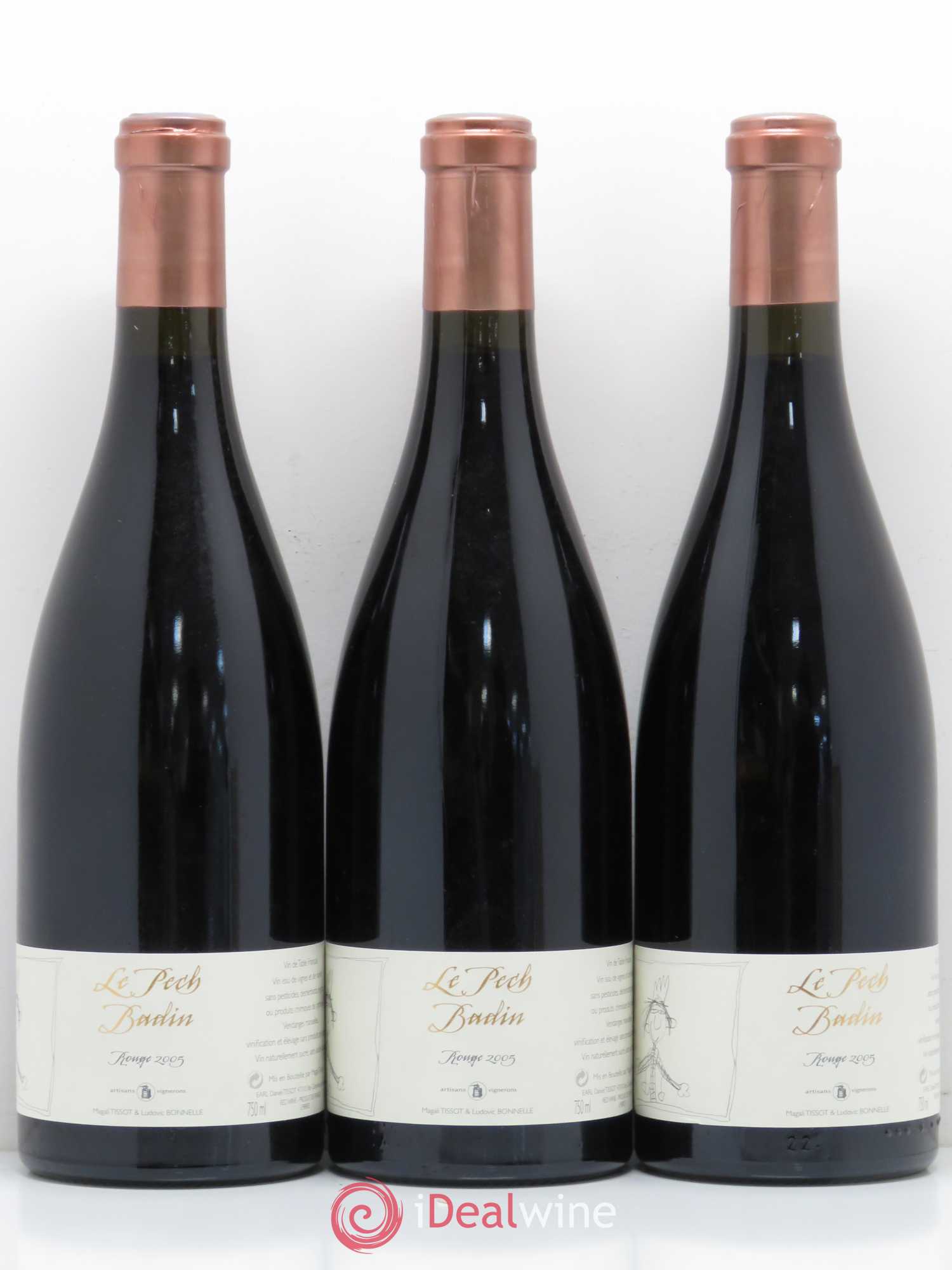 Vin de table Le Pech Badin Domaine du Pech 2005 - Posten von 3 Flaschen - 0
