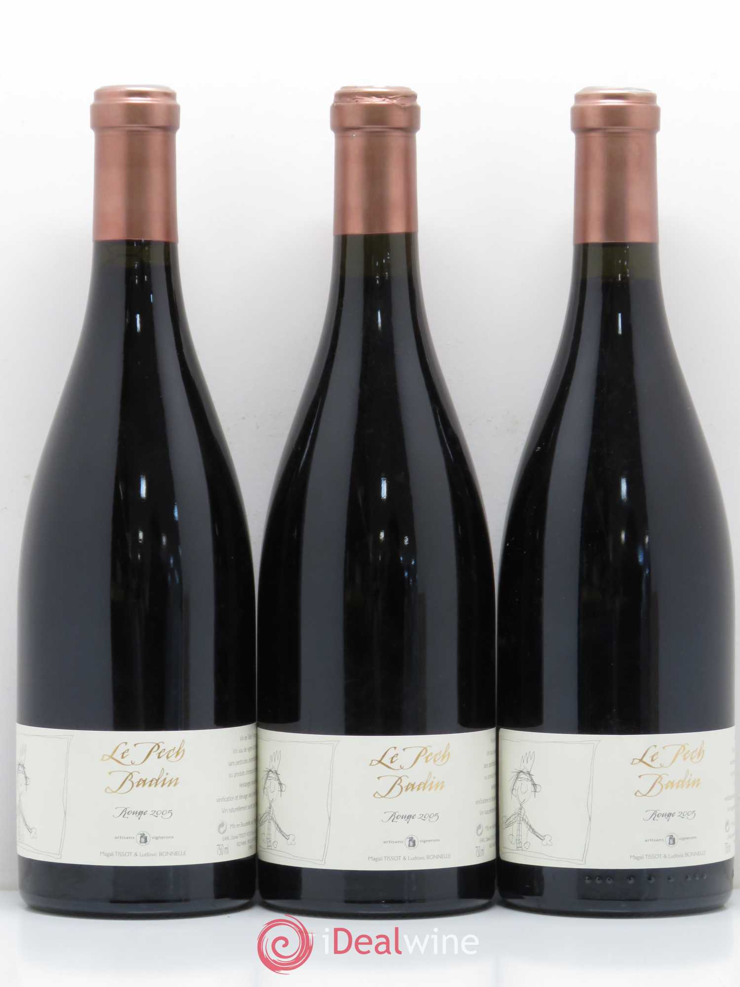 Vin de table Le Pech Badin Domaine du Pech 2005 - Posten von 3 Flaschen - 0