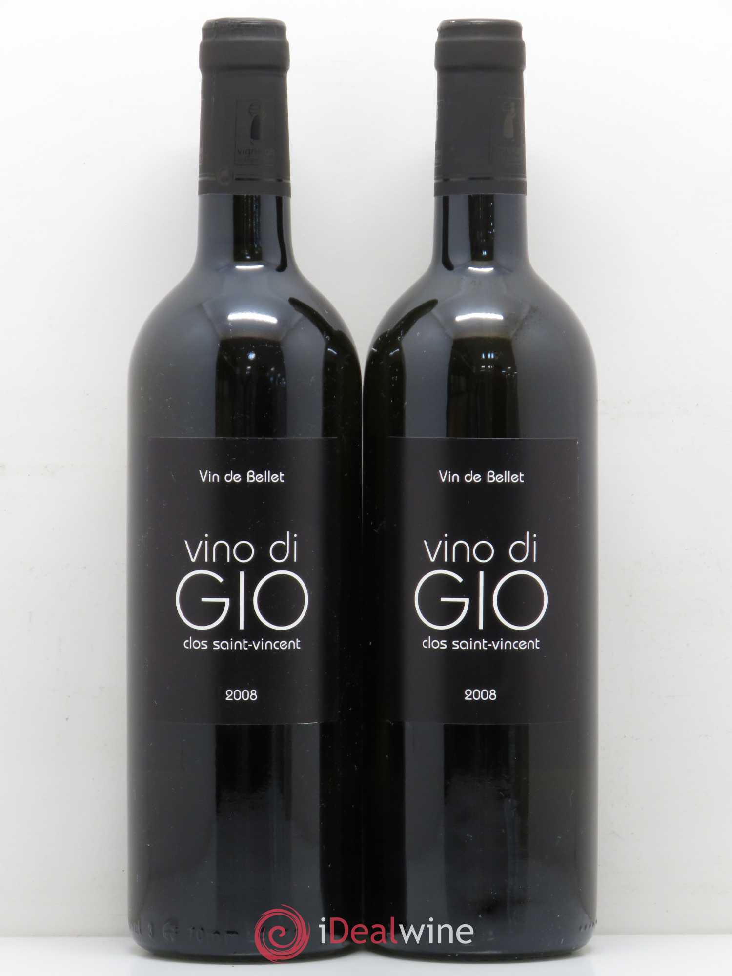 Bellet Clos Saint-Vincent Vino di Gio Famille Sicardi-Sergi 2008 - Lot de 2 bouteilles - 0