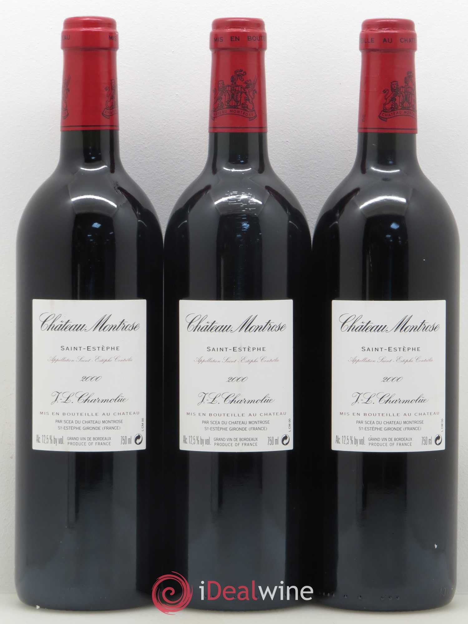 Château Montrose 2ème Grand Cru Classé  (sans prix de réserve) 2000 - Lot de 3 bouteilles - 1