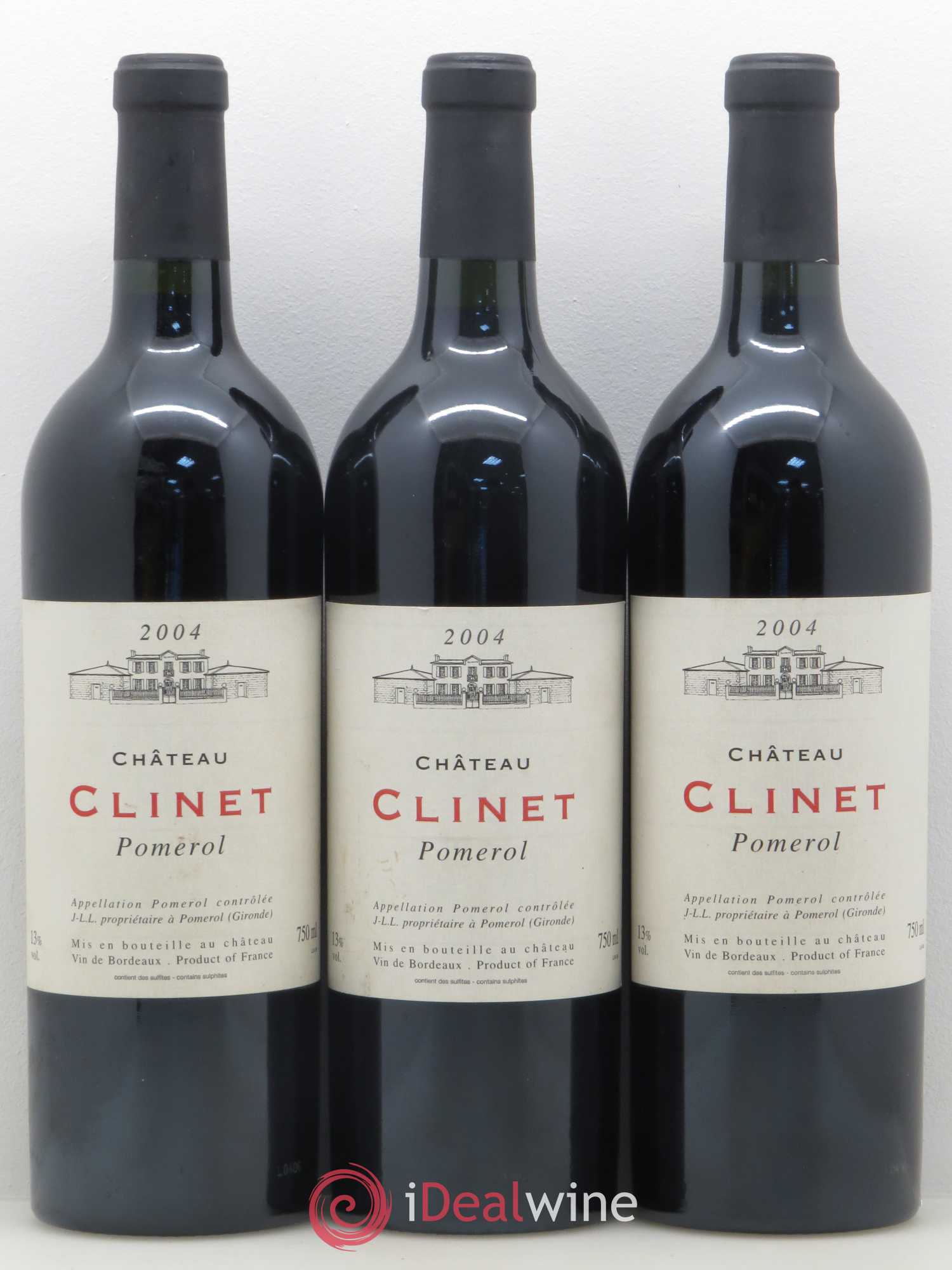 Château Clinet (sans prix de réserve) 2004 - Lot de 3 bouteilles - 0