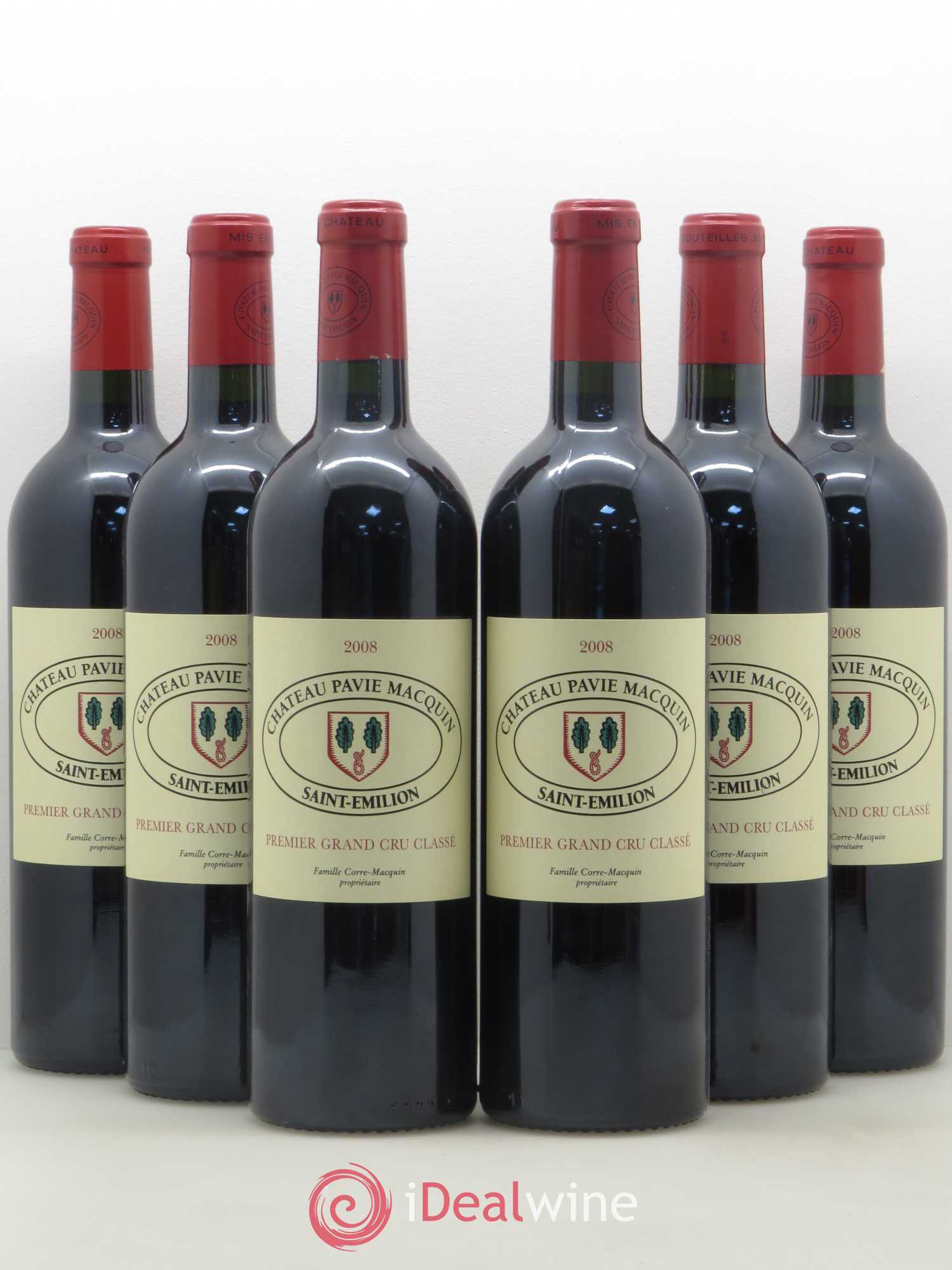 Château Pavie Macquin 1er Grand Cru Classé B (sans prix de réserve) 2008 - Lot de 6 bouteilles - 0