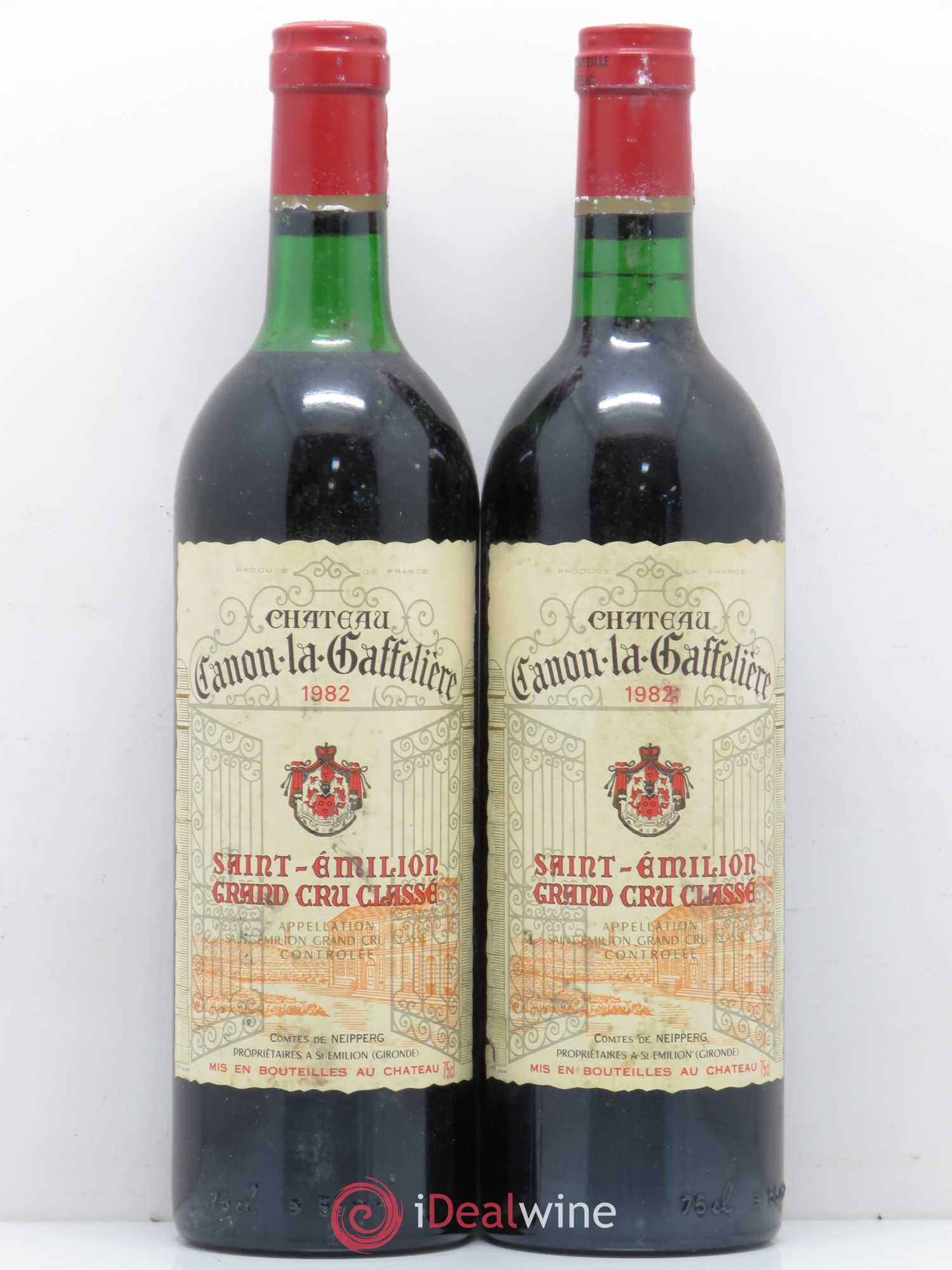 Château Canon la Gaffelière 1er Grand Cru Classé B 1982 - Lot de 2 bouteilles - 0