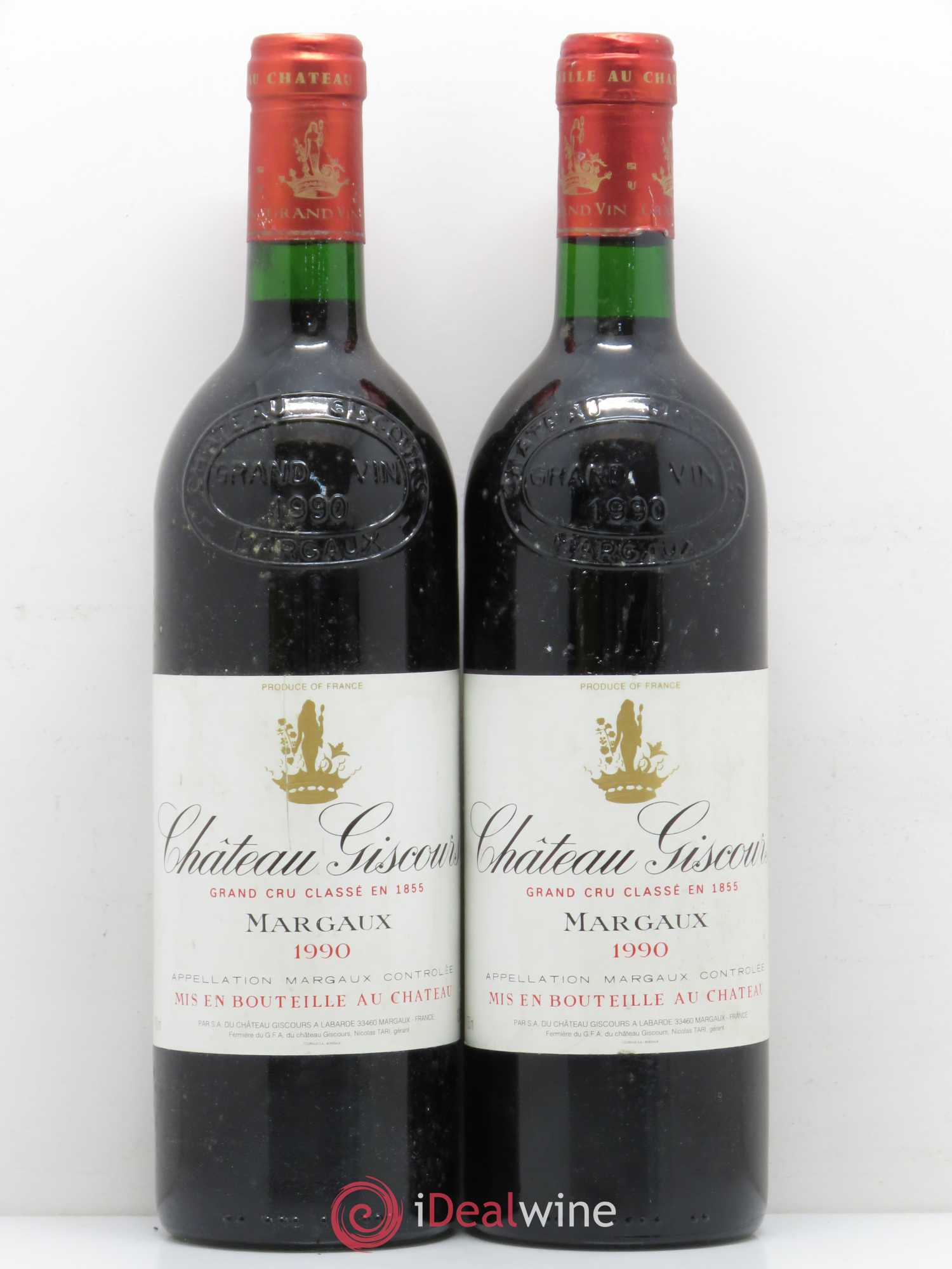 Château Giscours 3ème Grand Cru Classé 1990 - Lot de 2 bouteilles - 0