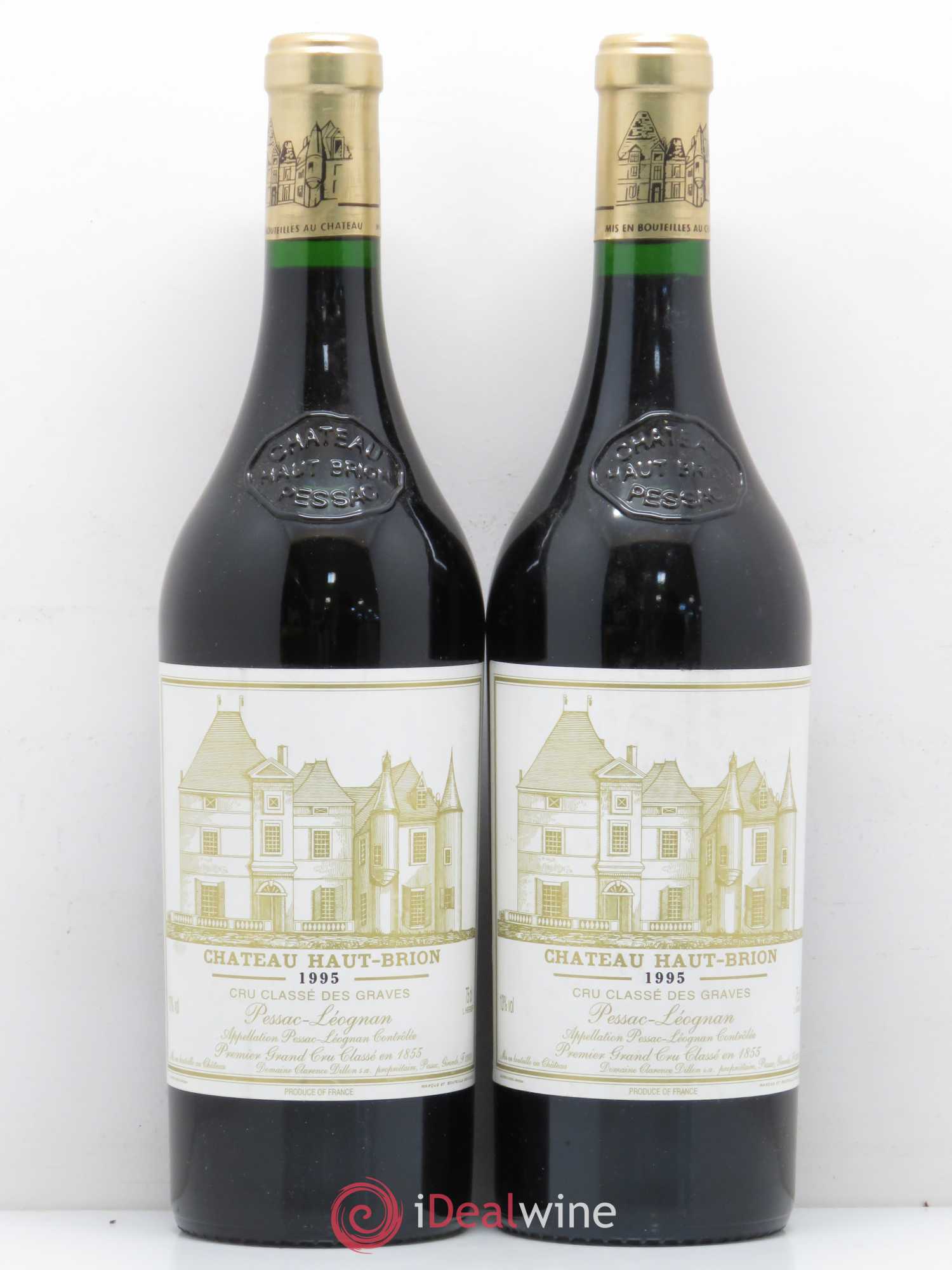 Château Haut Brion 1er Grand Cru Classé 1995 - Lot de 2 bouteilles - 0