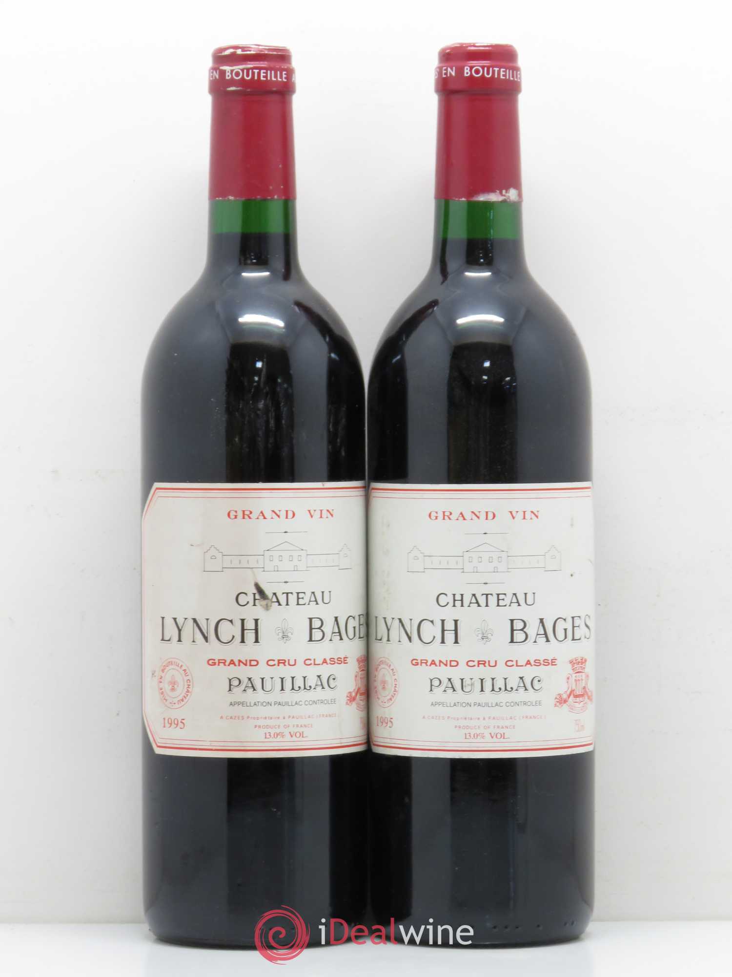 Château Lynch Bages 5ème Grand Cru Classé 1995 - Lot de 2 bouteilles - 0