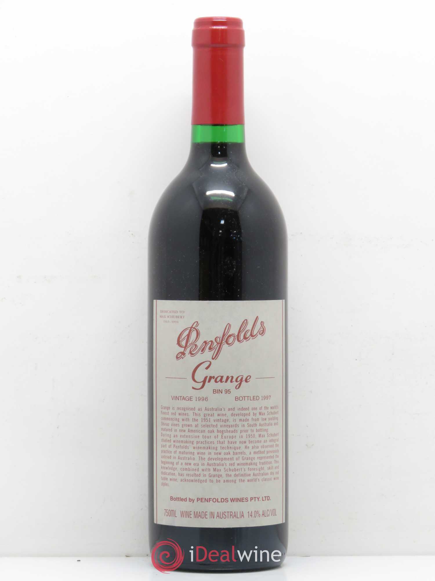 Vins Etrangers Penfolds Grange Bin 95 1996 - Lotto di 1 bottiglia - 0