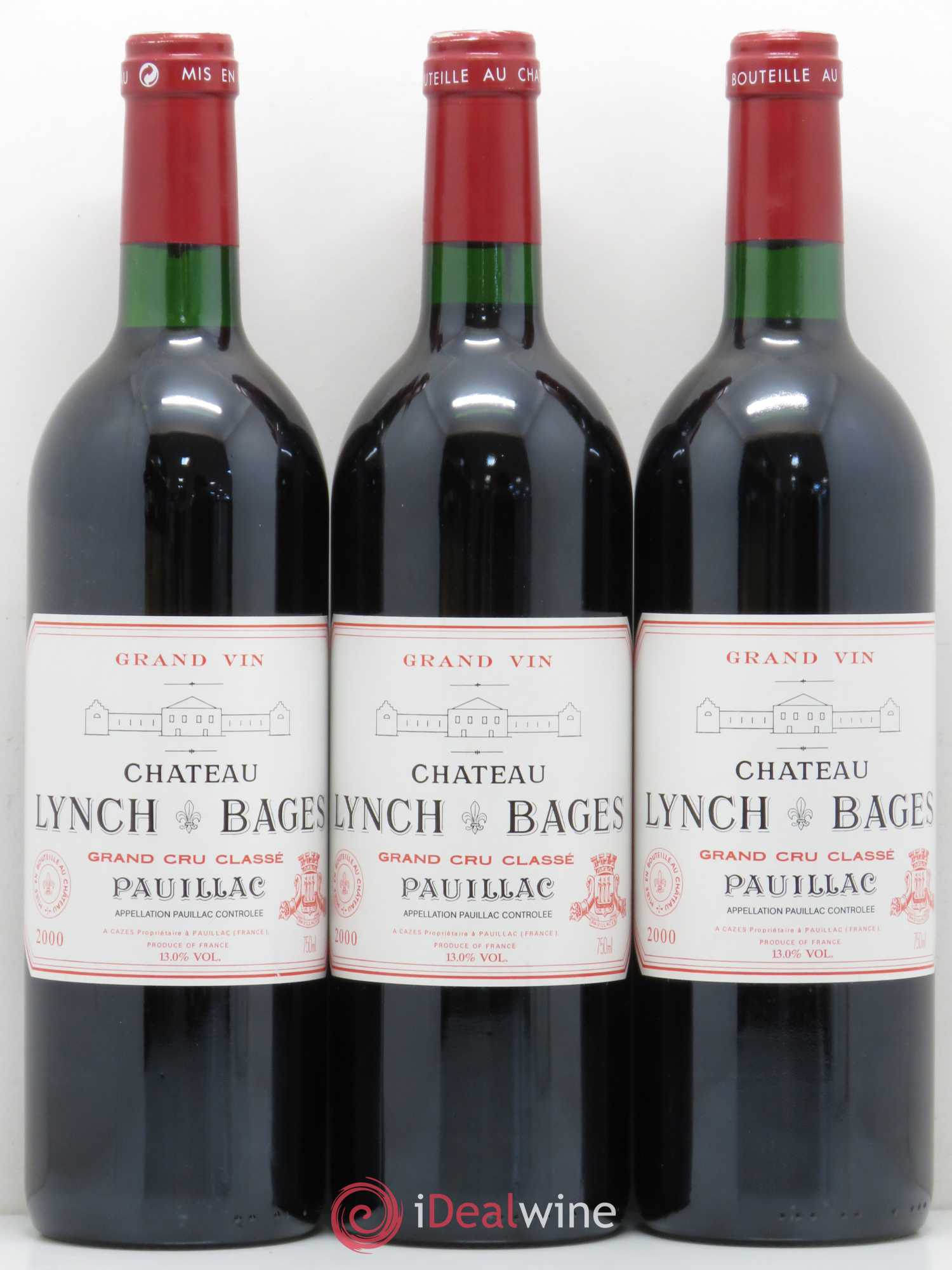 Château Lynch Bages 5ème Grand Cru Classé 2000 - Lot de 6 bouteilles - 1