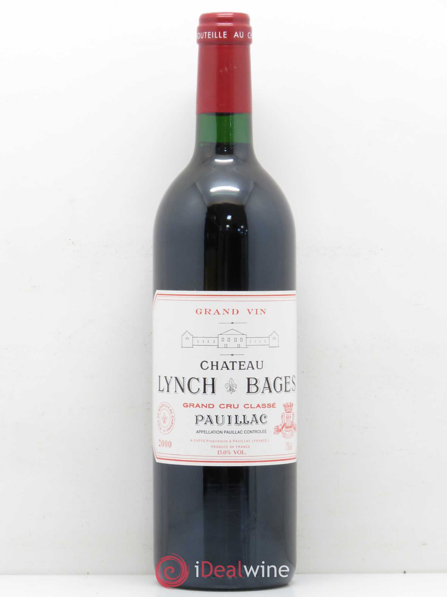 Château Lynch Bages 5ème Grand Cru Classé 2000 - Lot de 1 bouteille - 0
