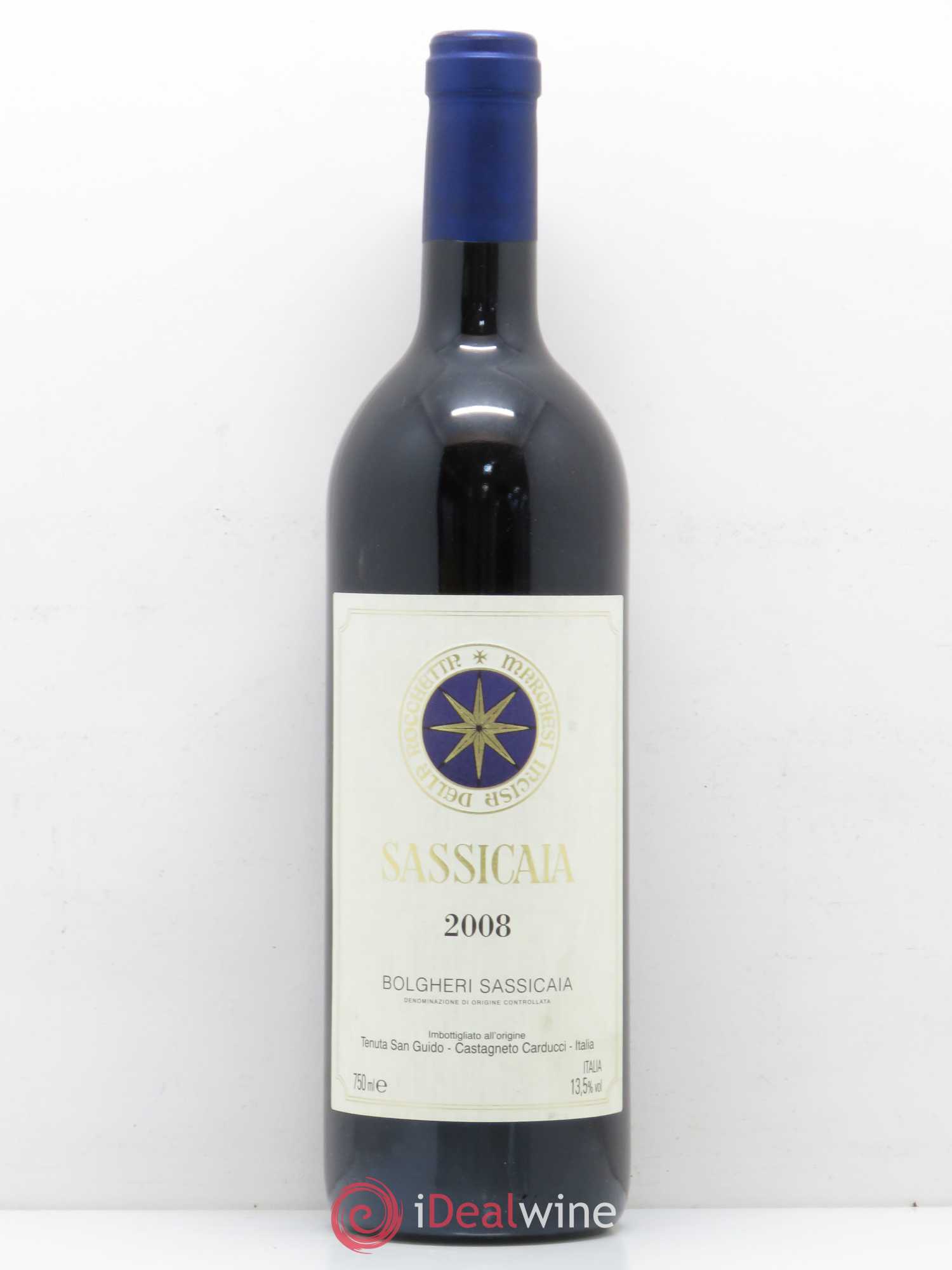 Bolgheri DOC Sassicaia Tenuta San Guido 2008 - Lot de 1 bouteille - 0
