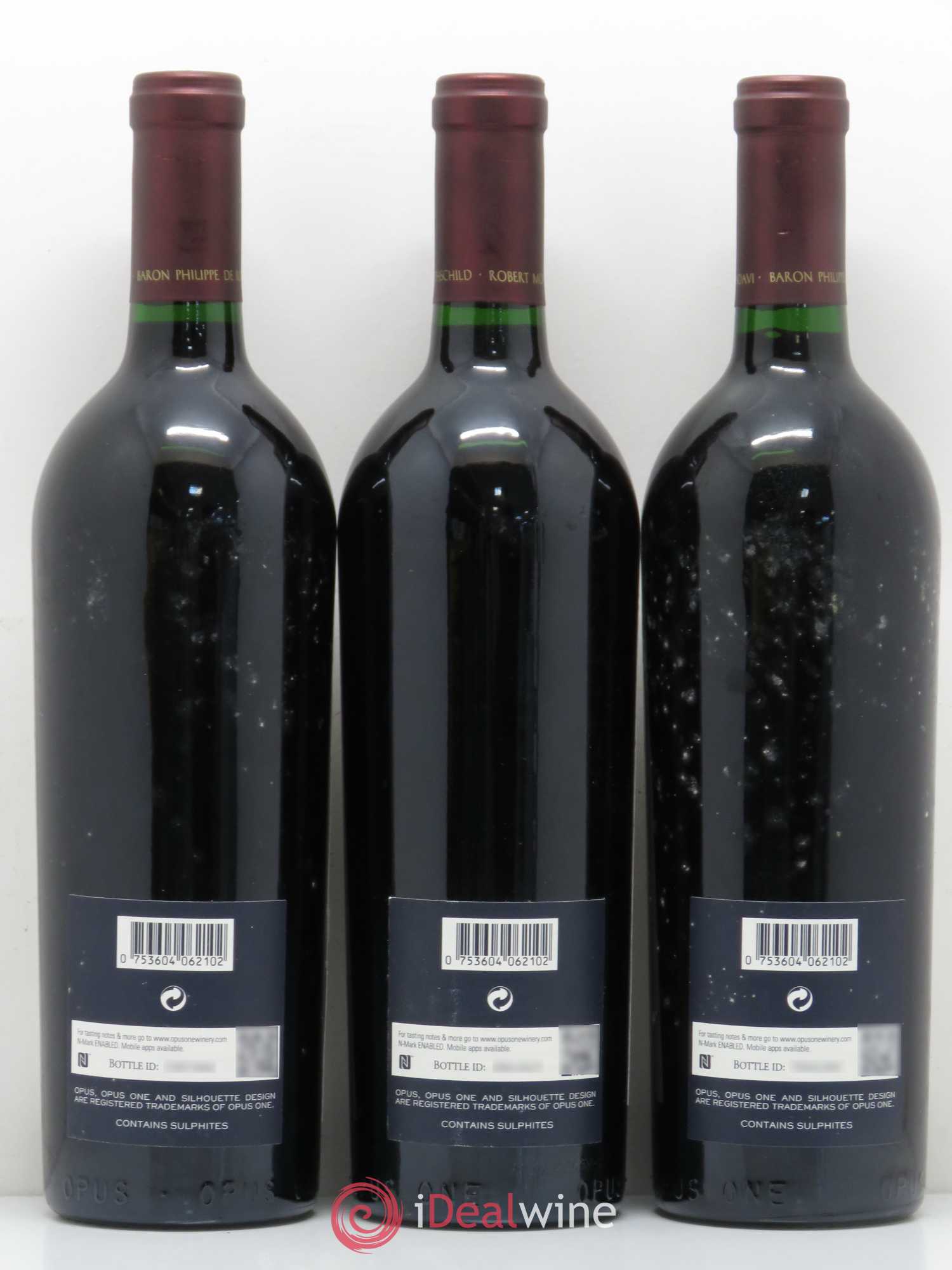 Napa Valley Opus One Robert Mondavi 2010 - Lot de 3 bouteilles - 1